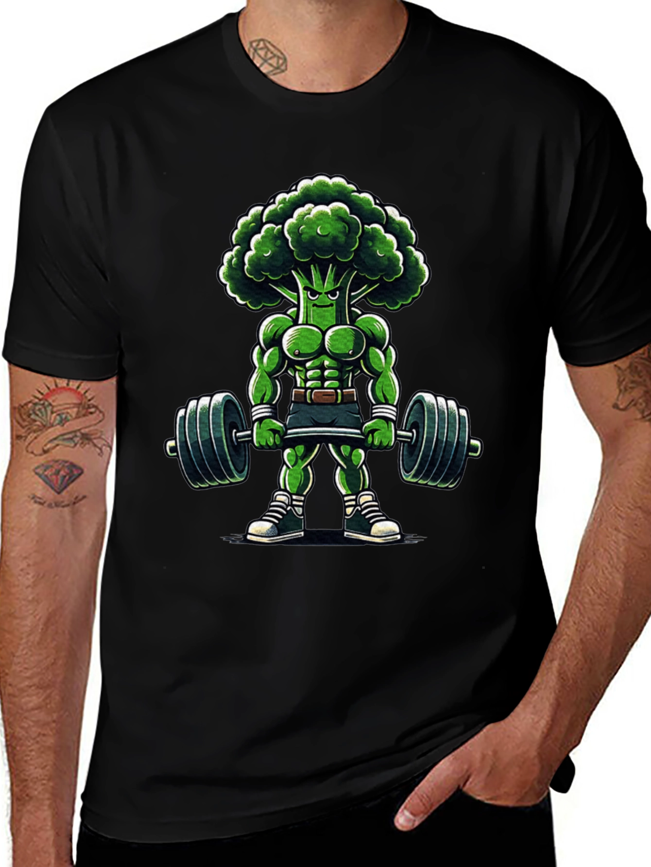 Broccoli Bodybuilder T-Shirt