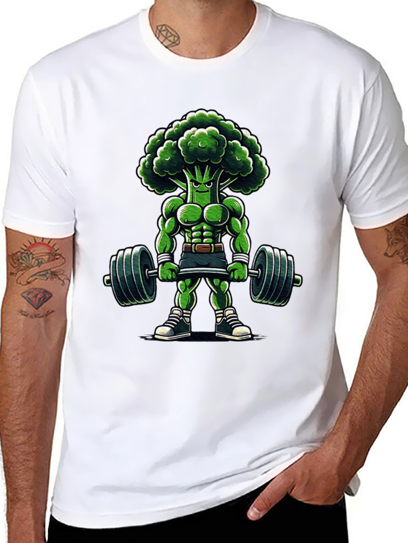 Broccoli Bodybuilder T-Shirt