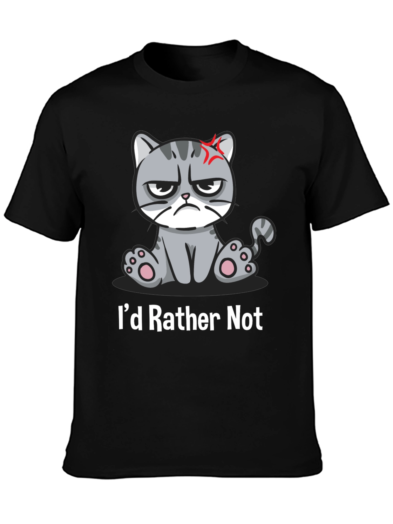 Grumpy Cat T-Shirt - Id Rather Not