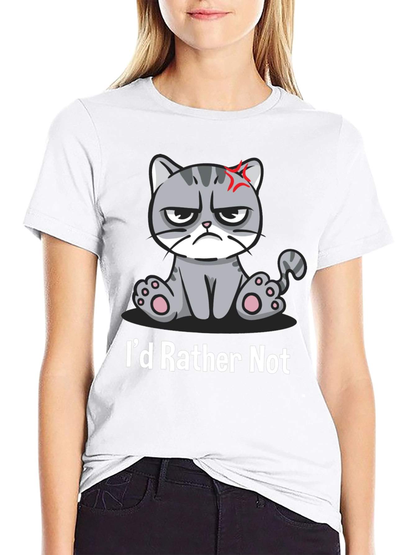 Grumpy Cat T-Shirt - Id Rather Not