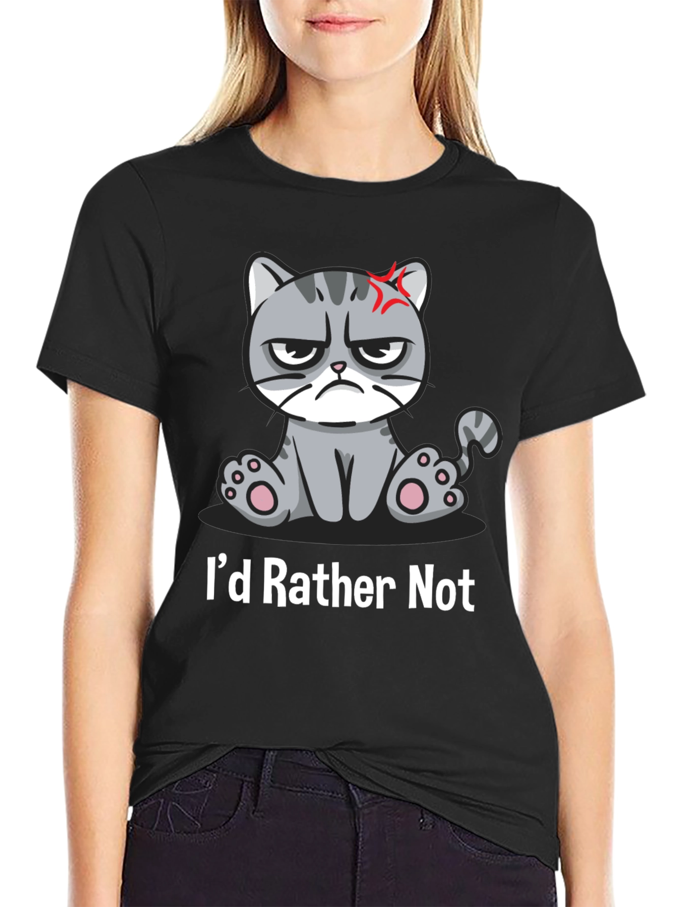 Grumpy Cat T-Shirt - Id Rather Not