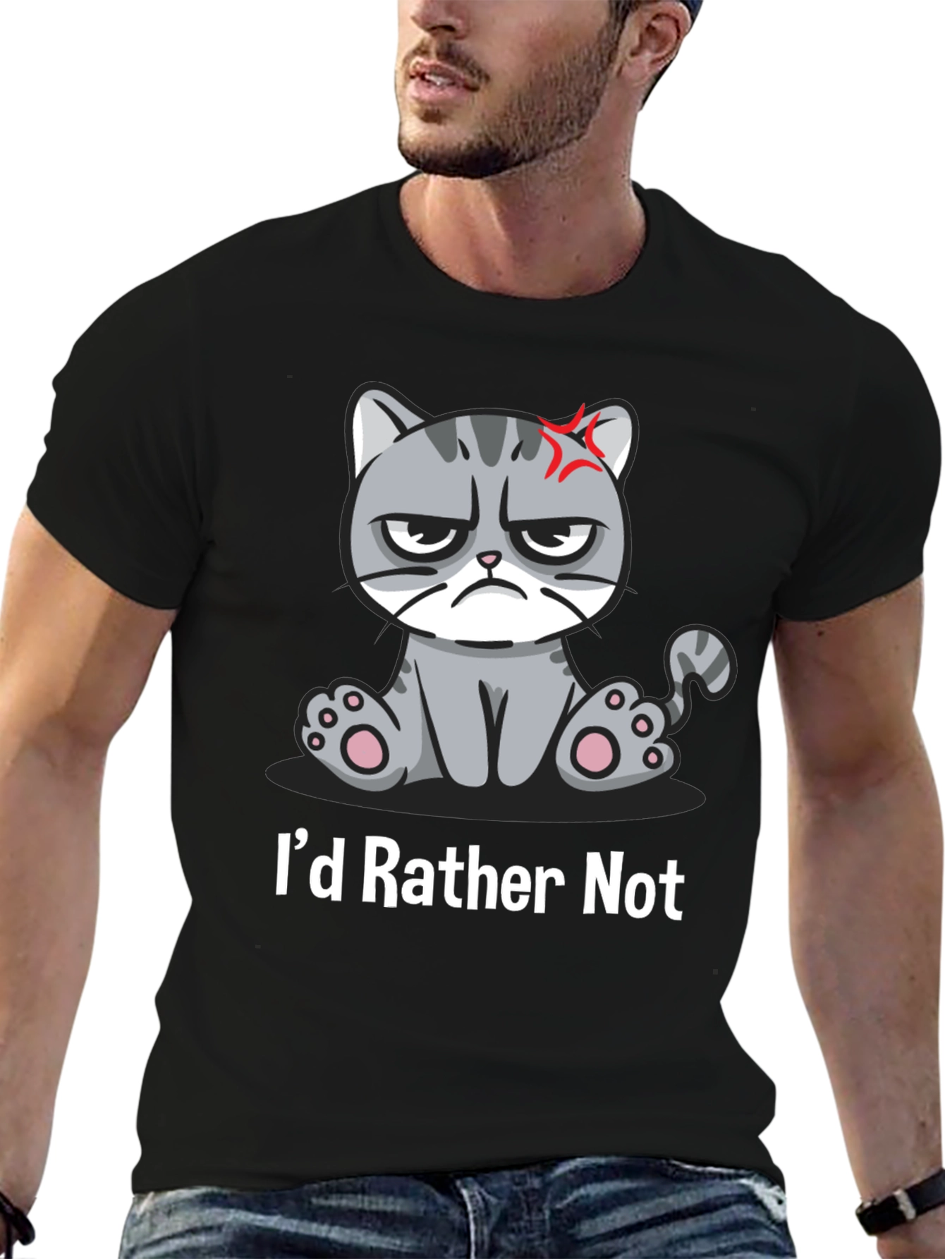 Grumpy Cat T-Shirt - Id Rather Not