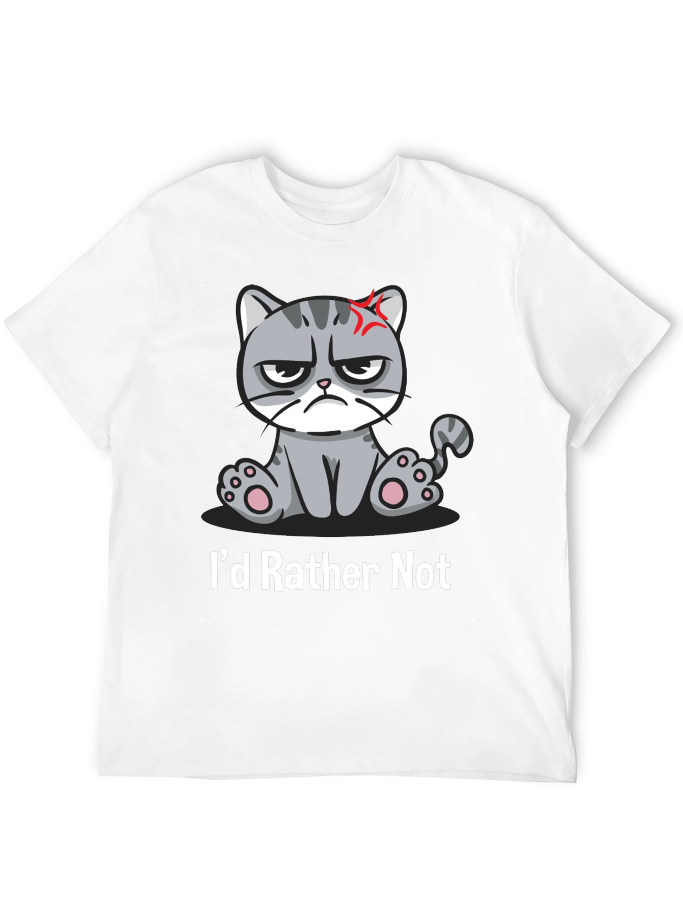 Grumpy Cat T-Shirt - Id Rather Not