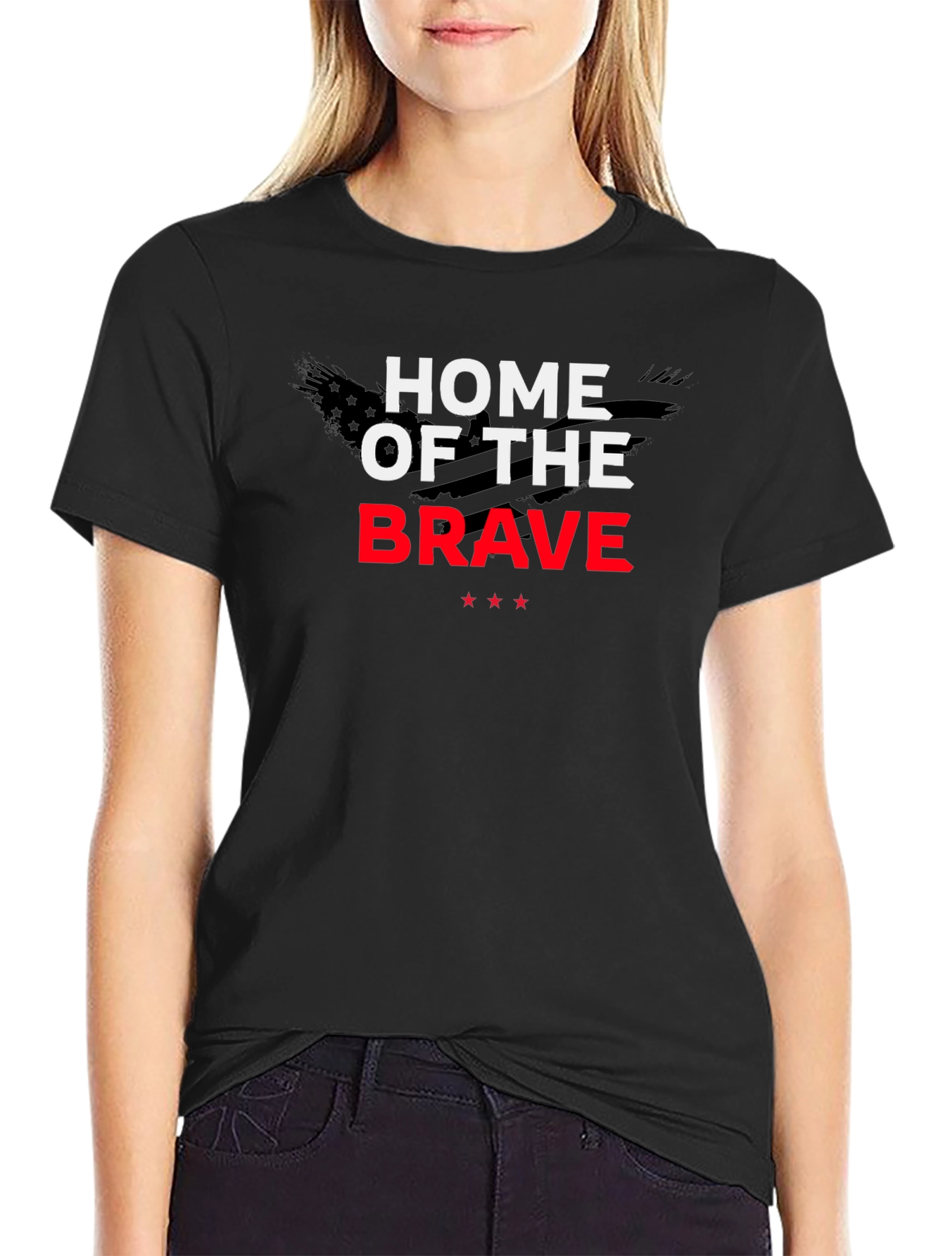 Home of the Brave Graphic Tee - Patriotic T-Shirt
