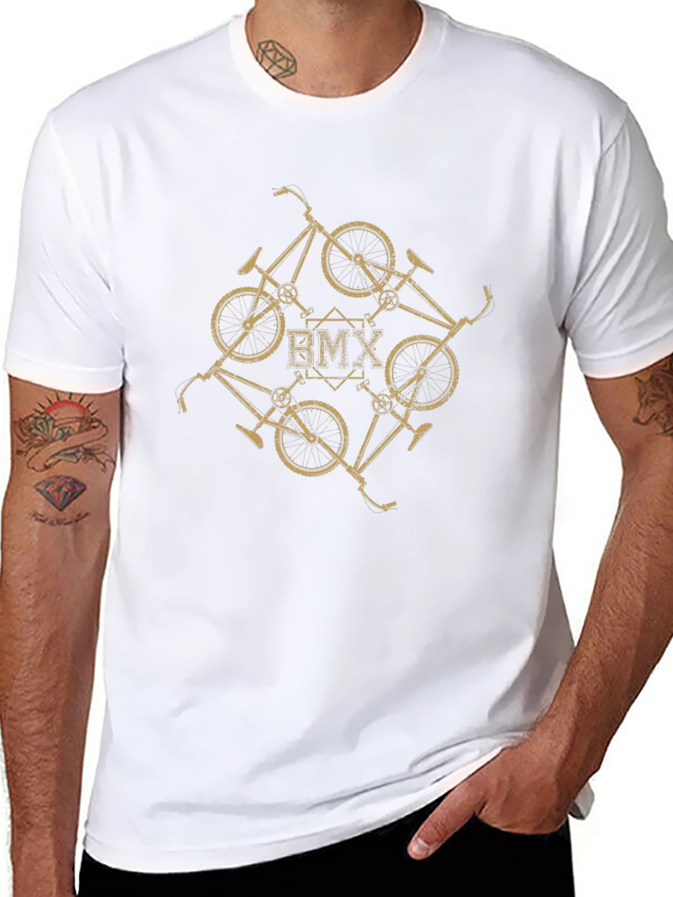 BMX Bike Graphic Tee - Stylish Black T-Shirt
