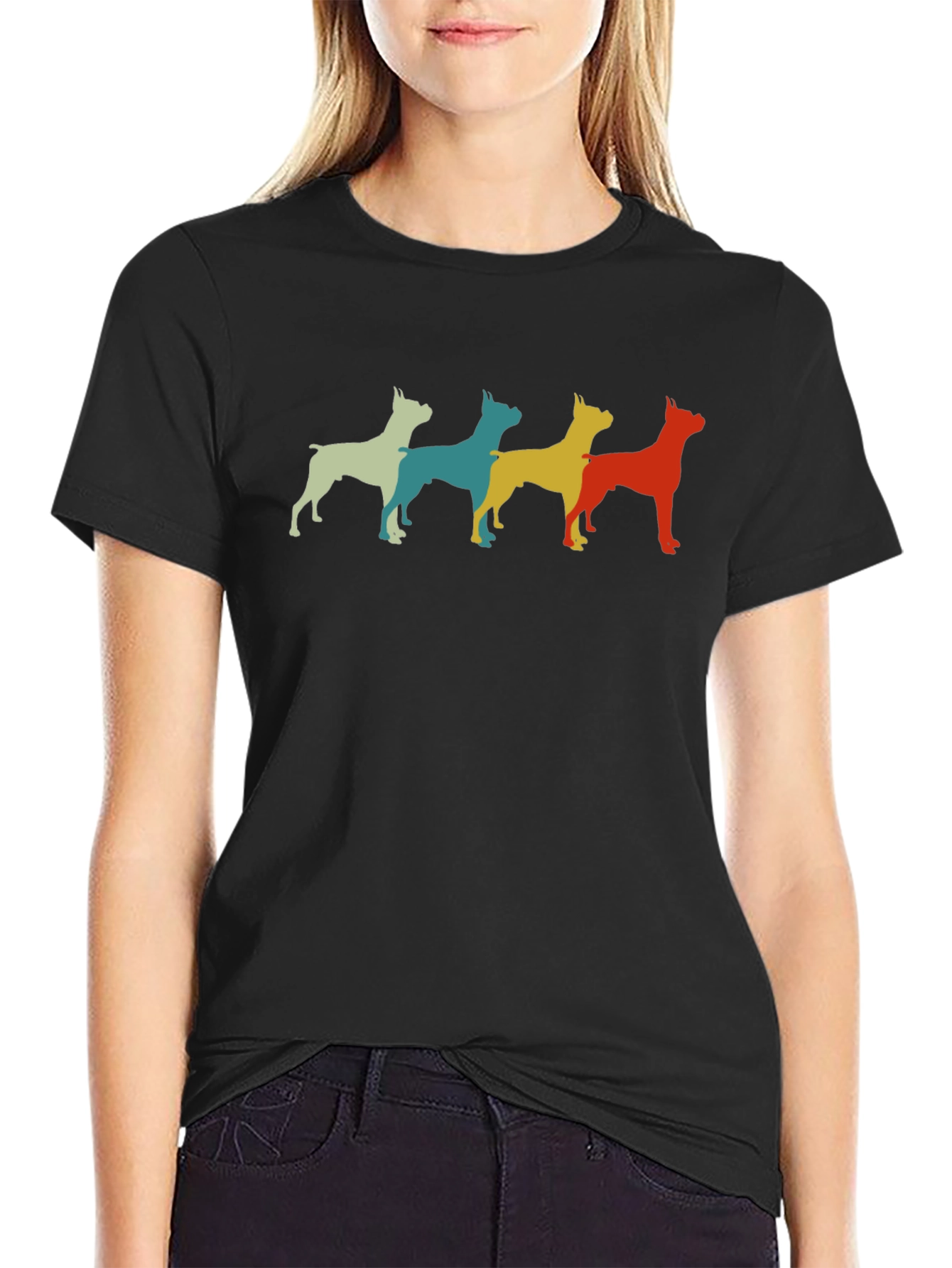 Retro Boxer Dog T-Shirt