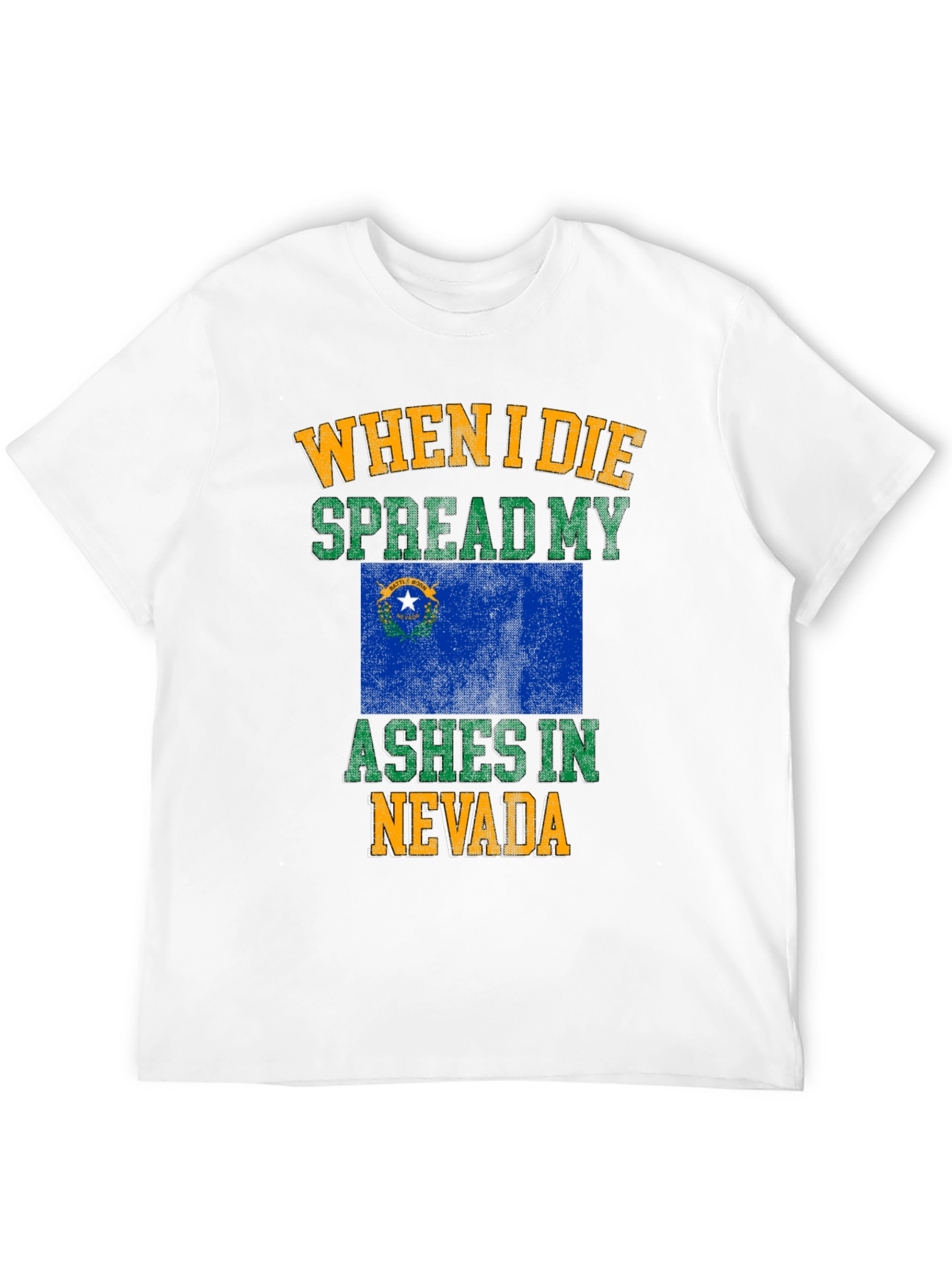 Nevada Flag Ashes T-Shirt