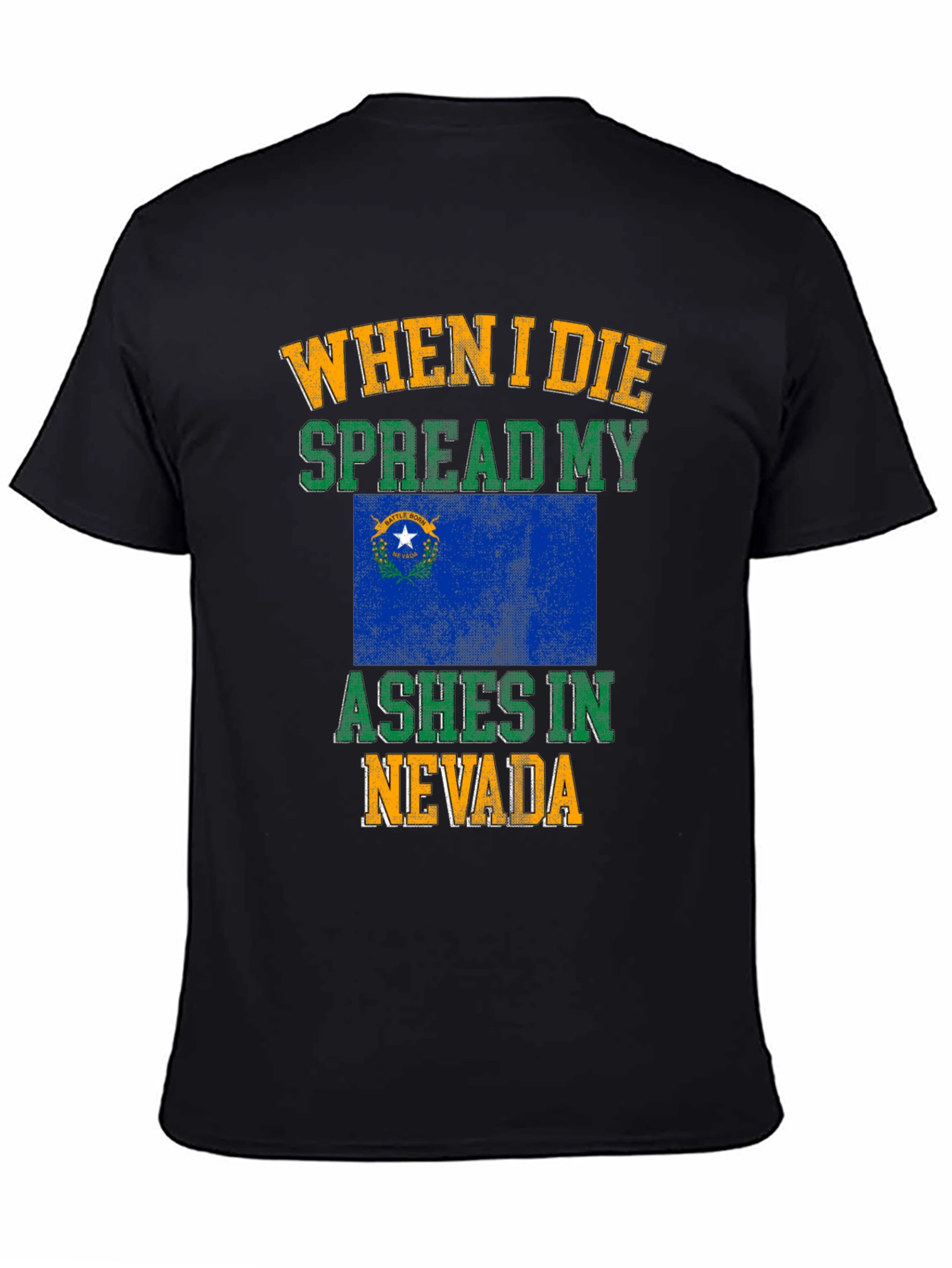 Nevada Flag Ashes T-Shirt
