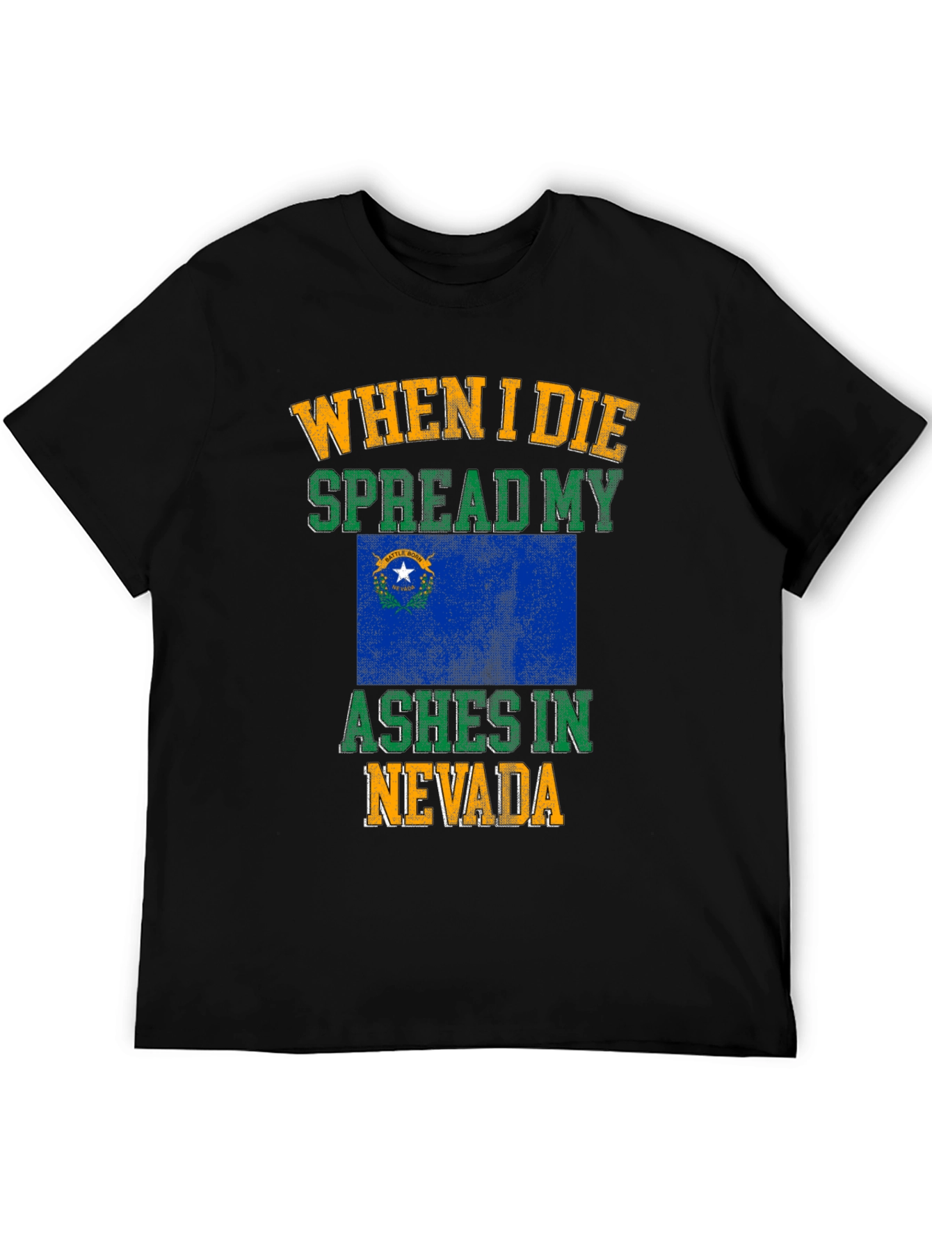 Nevada Flag Ashes T-Shirt