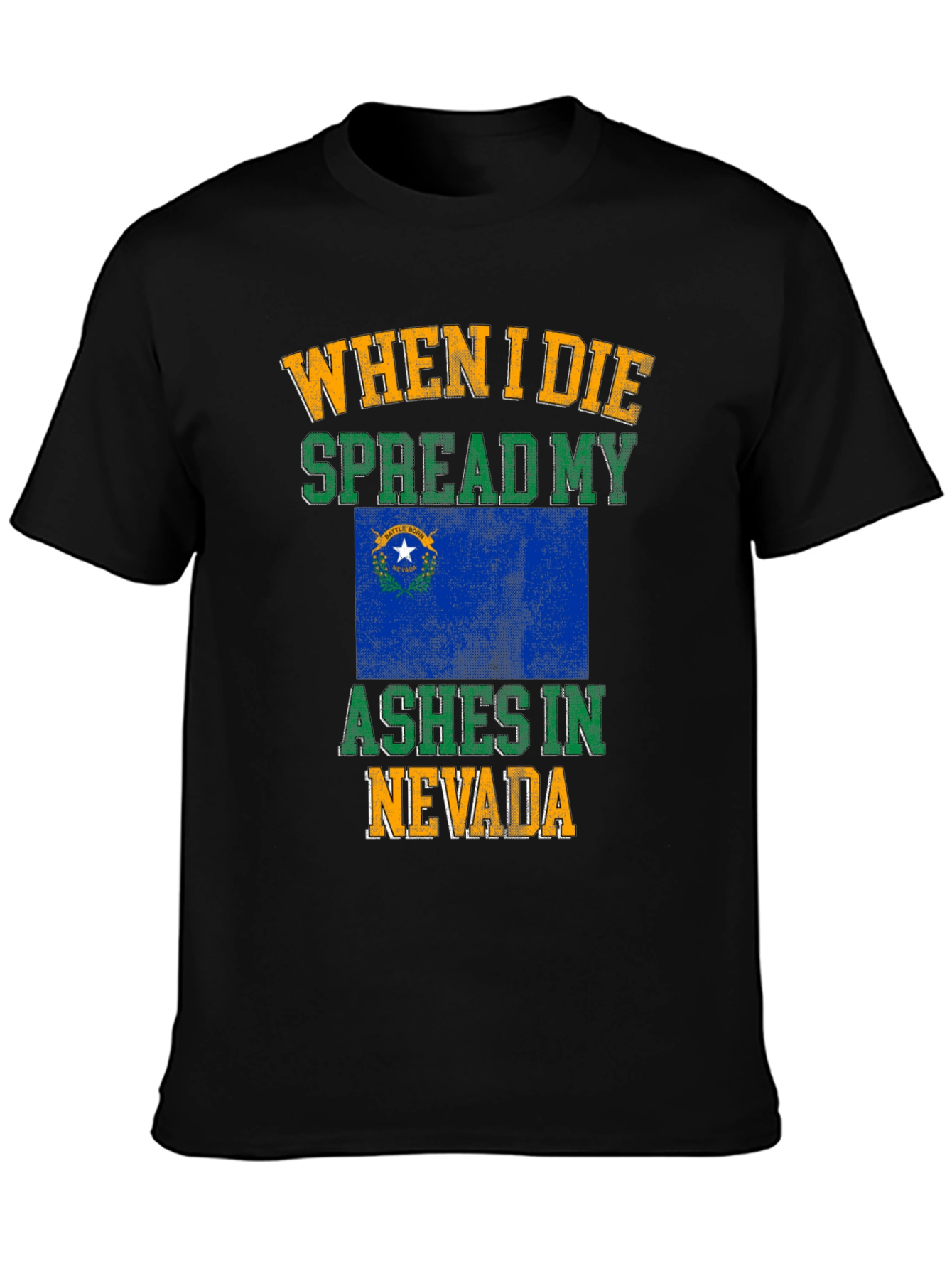 Nevada Flag Ashes T-Shirt