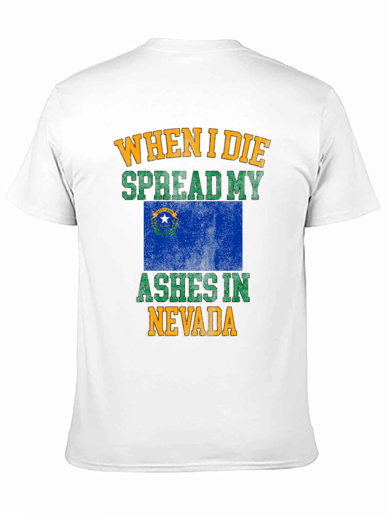 Nevada Flag Ashes T-Shirt