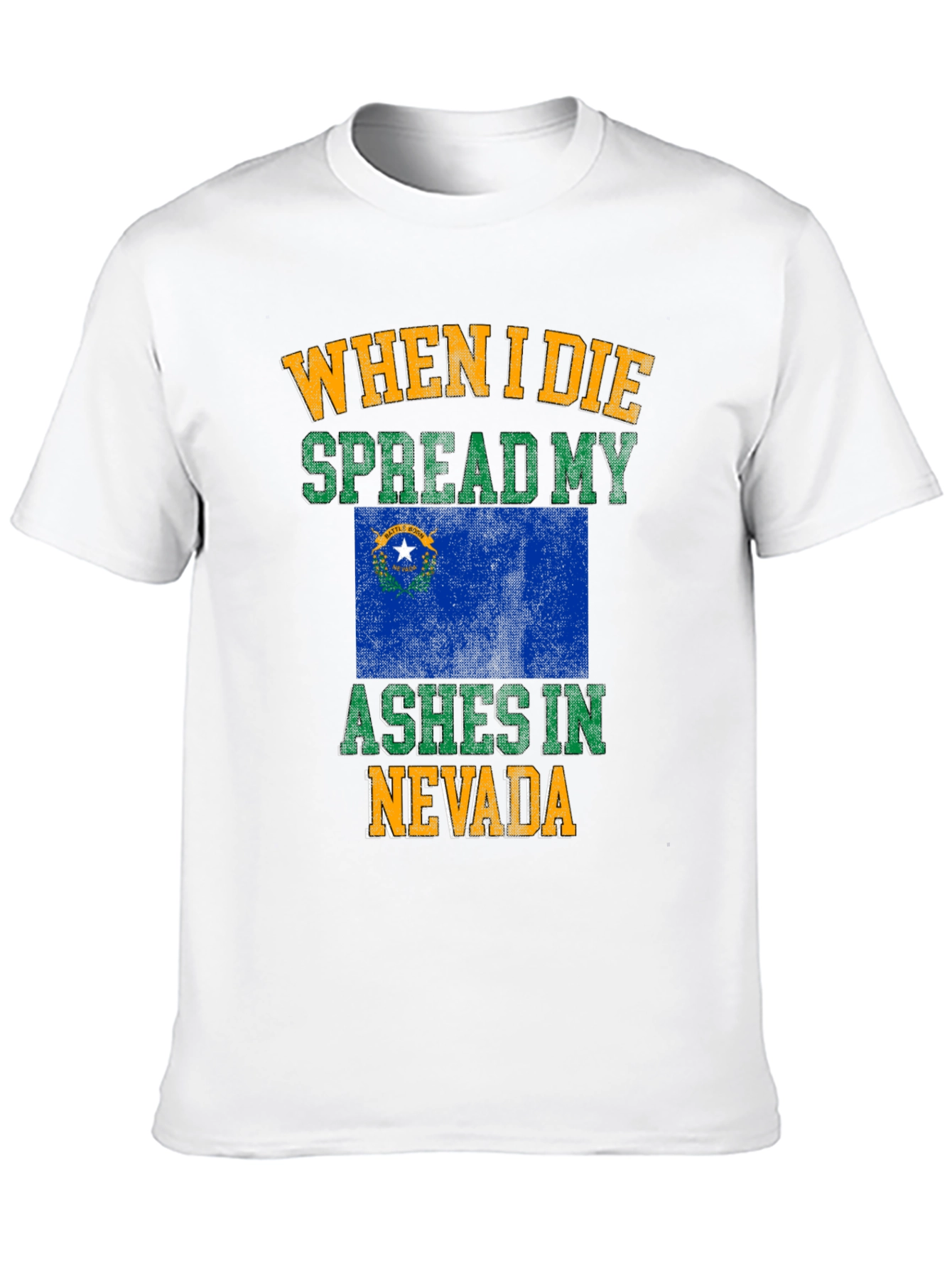 Nevada Flag Ashes T-Shirt