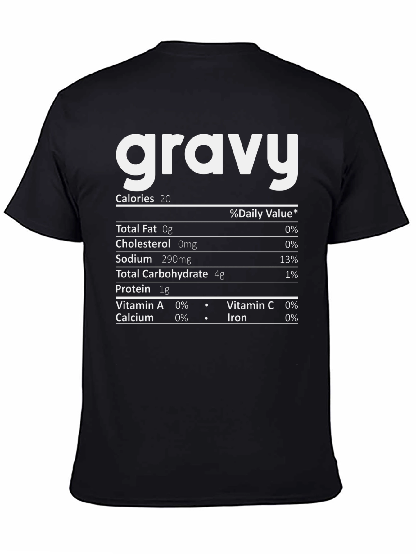 Funny Gravy Nutrition Facts T-Shirt