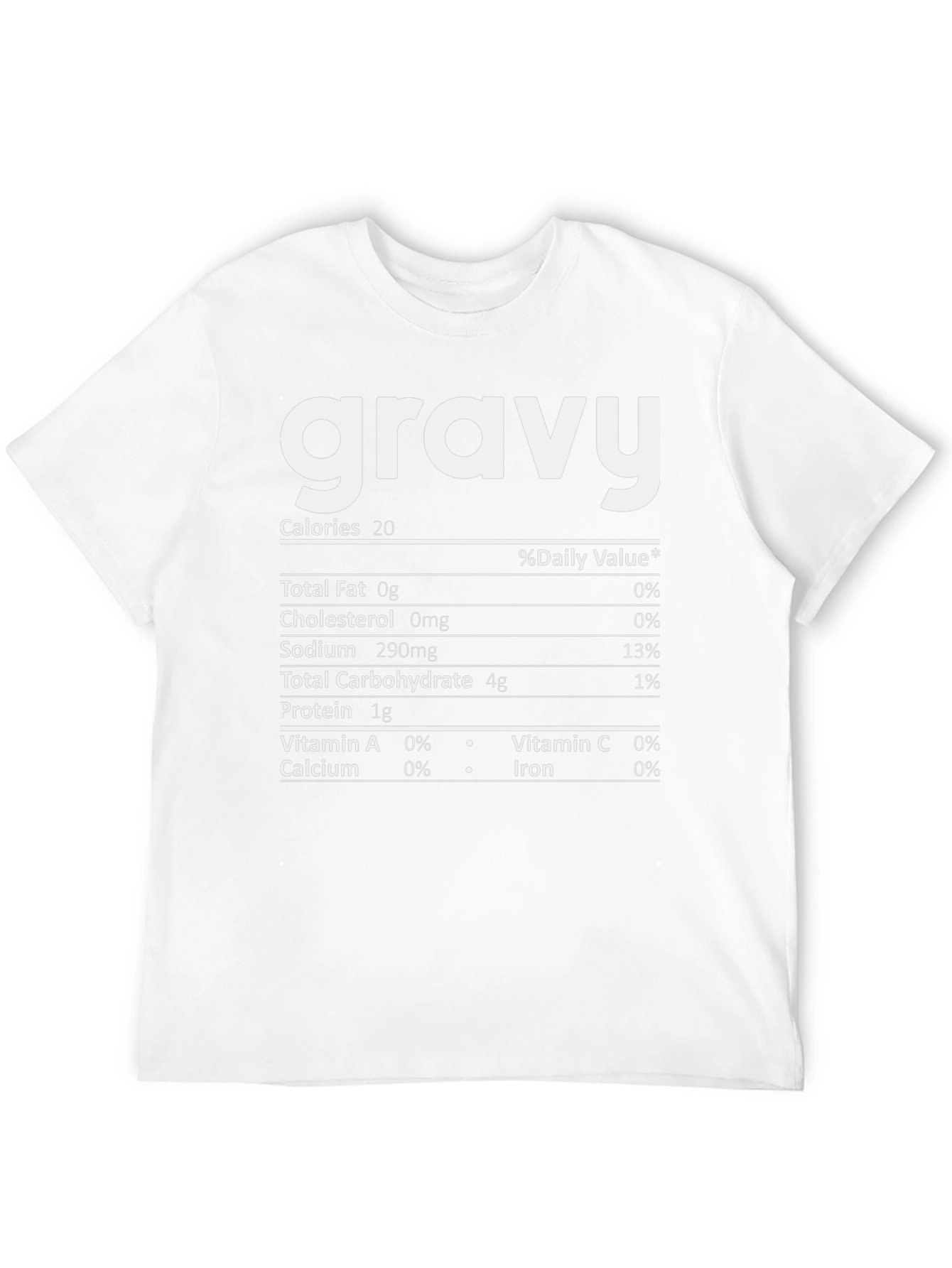 Funny Gravy Nutrition Facts T-Shirt