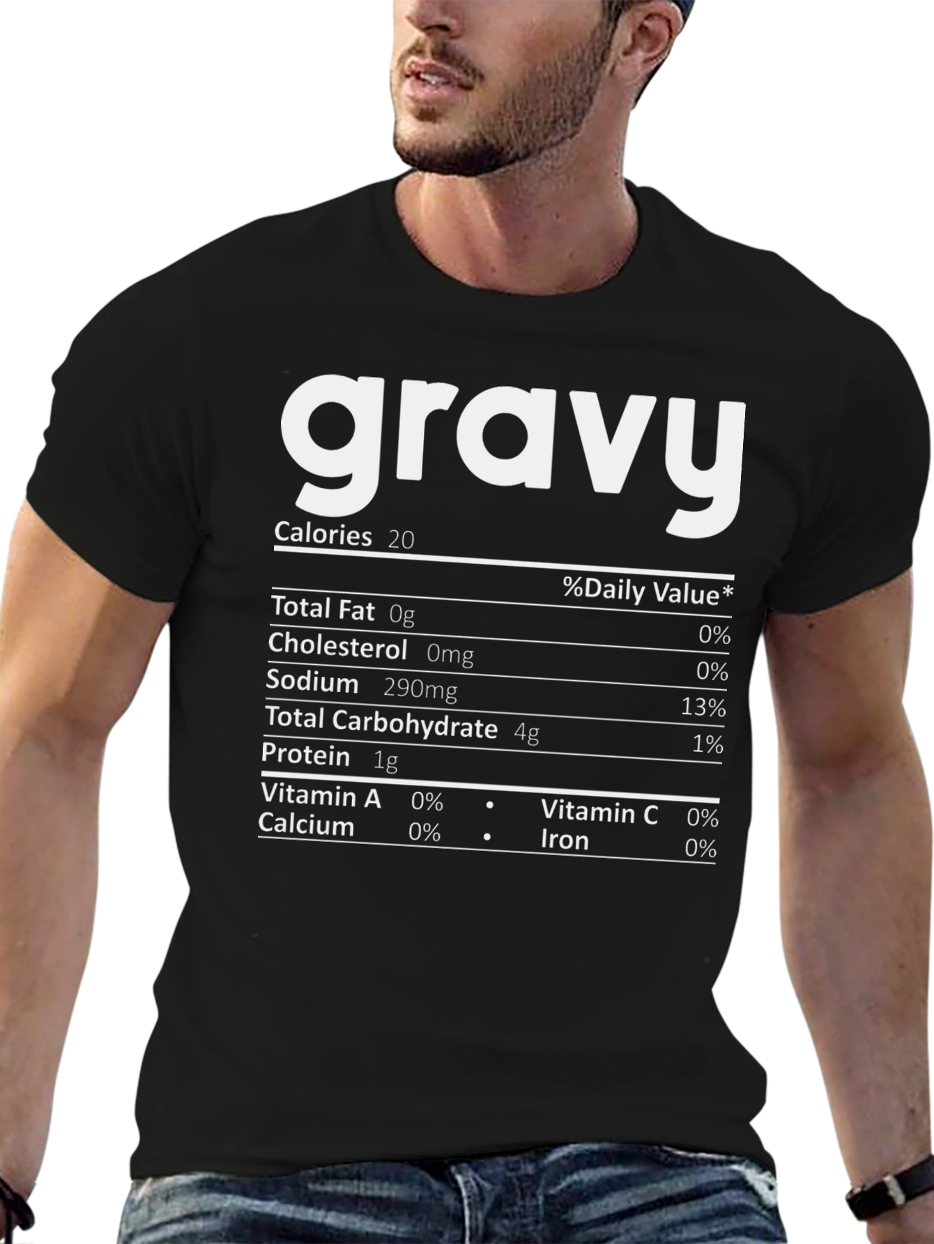 Funny Gravy Nutrition Facts T-Shirt