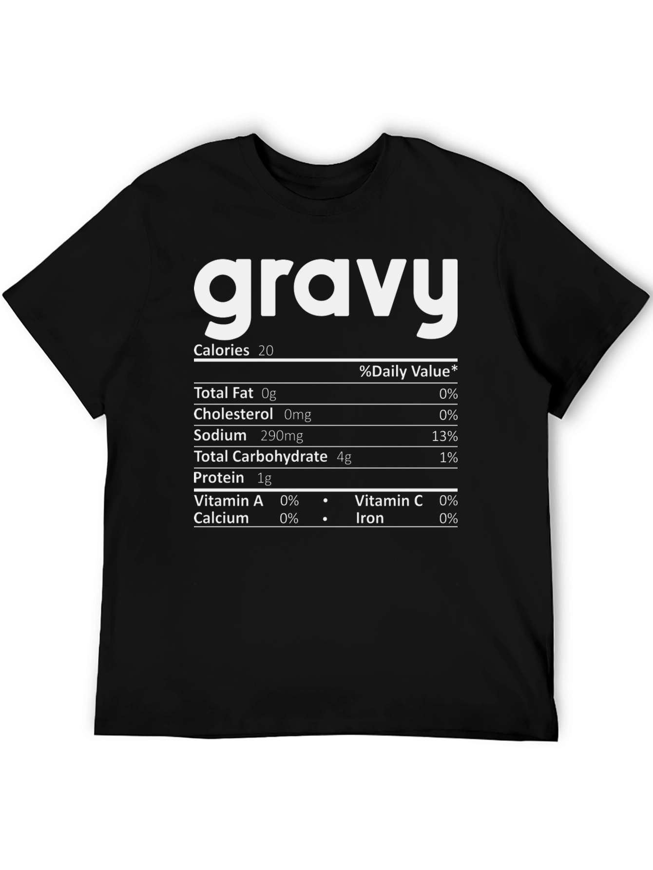 Funny Gravy Nutrition Facts T-Shirt