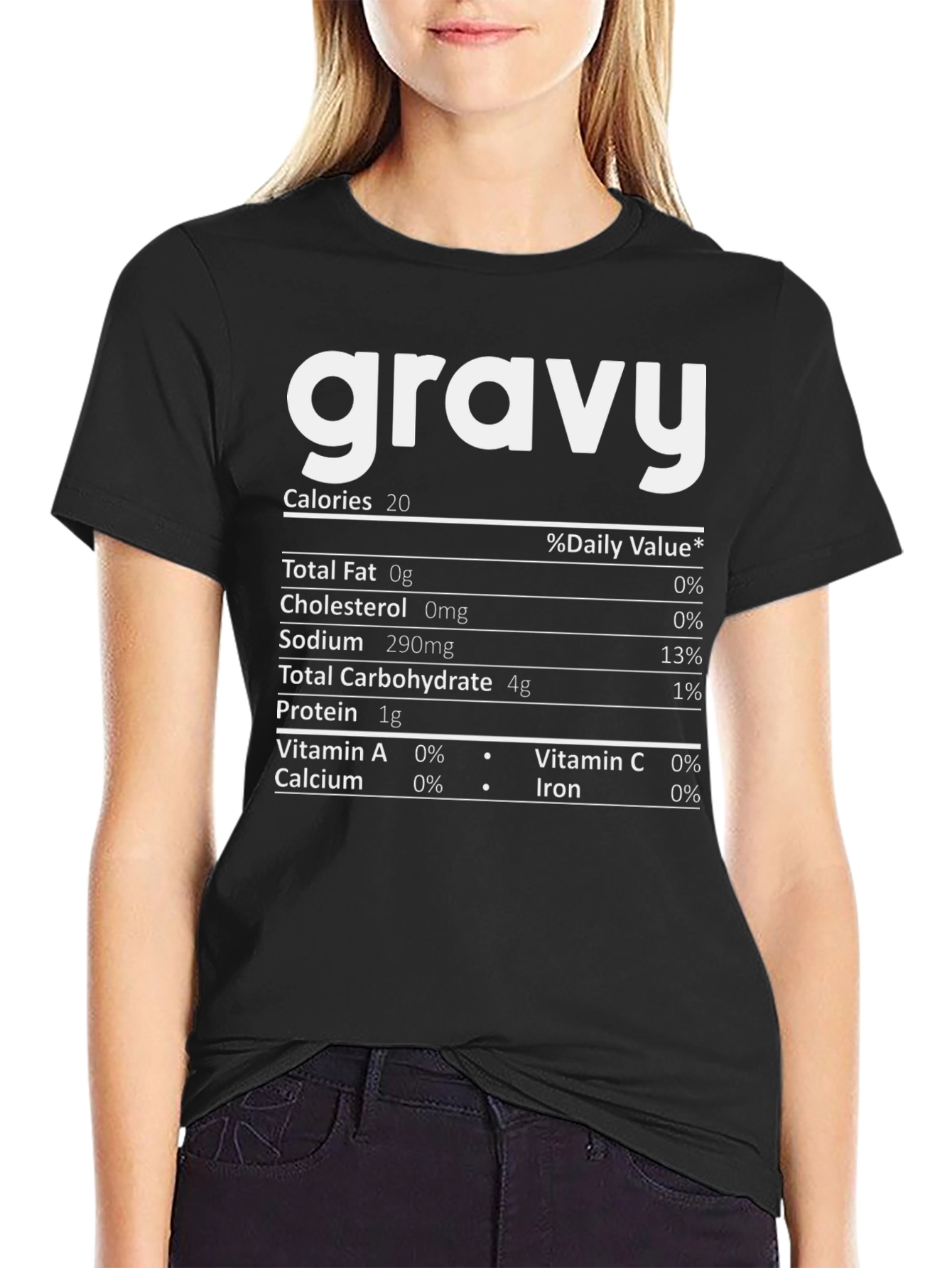 Funny Gravy Nutrition Facts T-Shirt