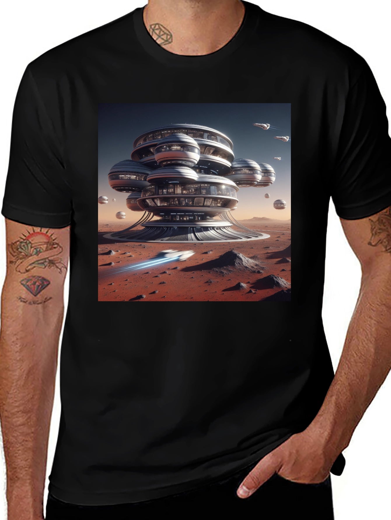 Futuristic Mars Habitat T-Shirt
