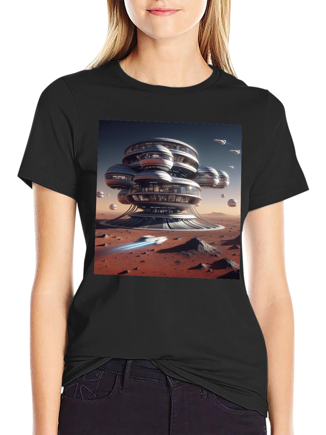 Futuristic Mars Habitat T-Shirt