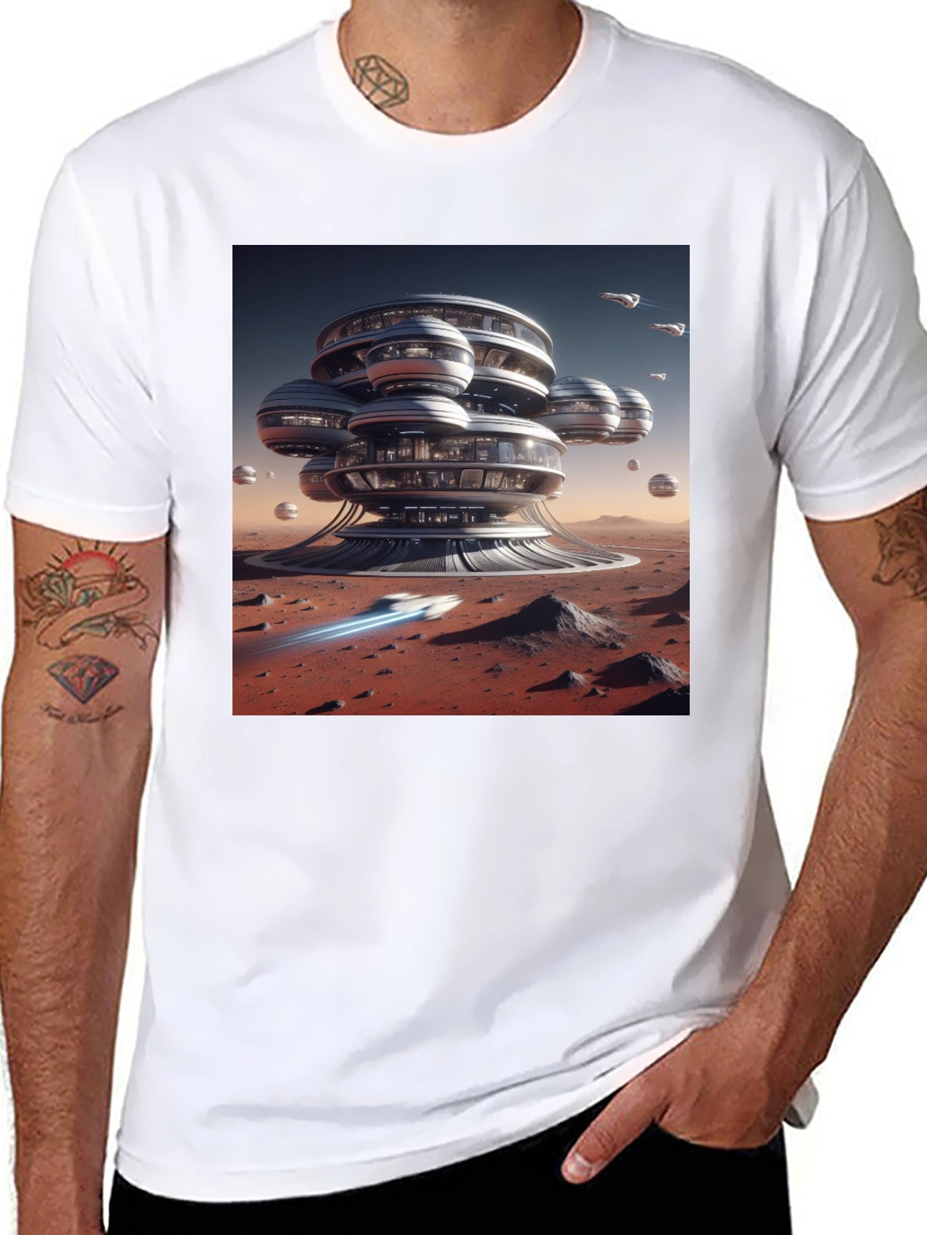 Futuristic Mars Habitat T-Shirt