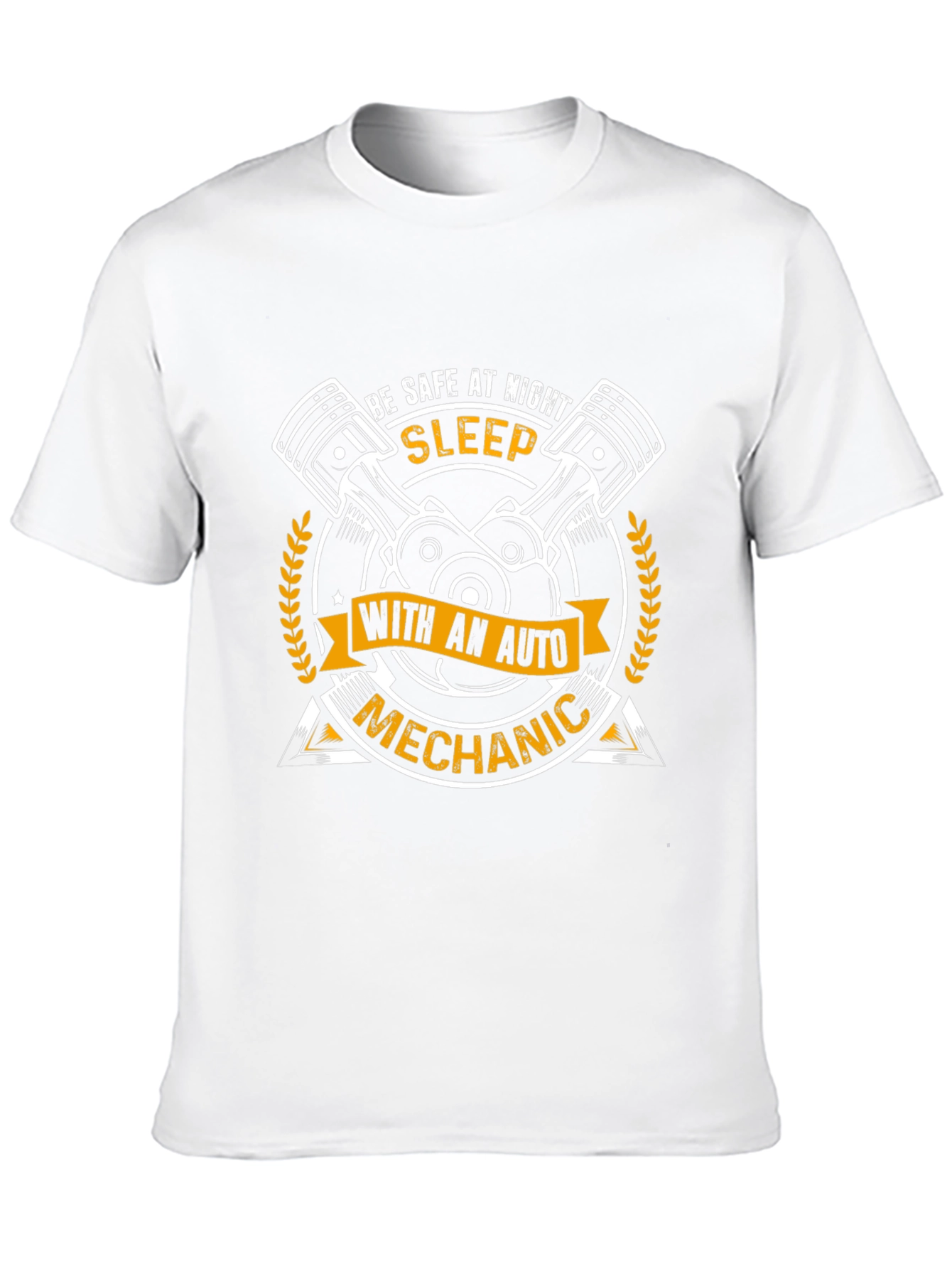 Sleep With Auto Mechanic Funny Graphic T-Shirt