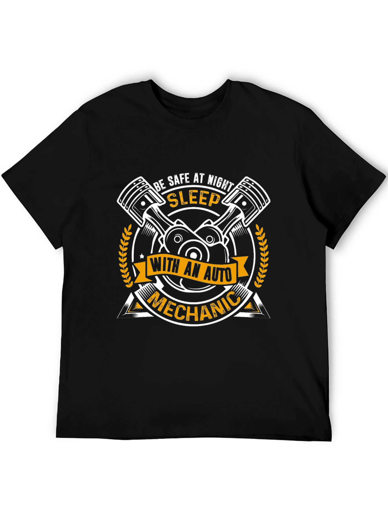 Sleep With Auto Mechanic Funny Graphic T-Shirt