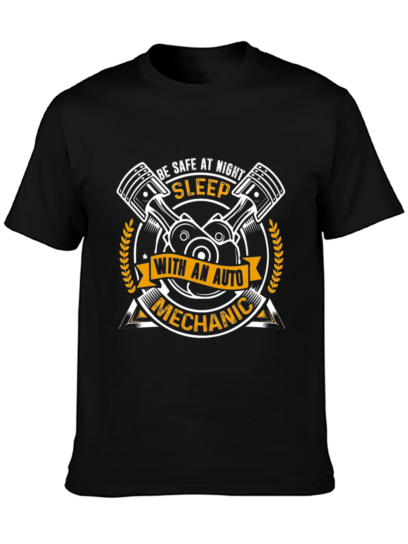 Sleep With Auto Mechanic Funny Graphic T-Shirt
