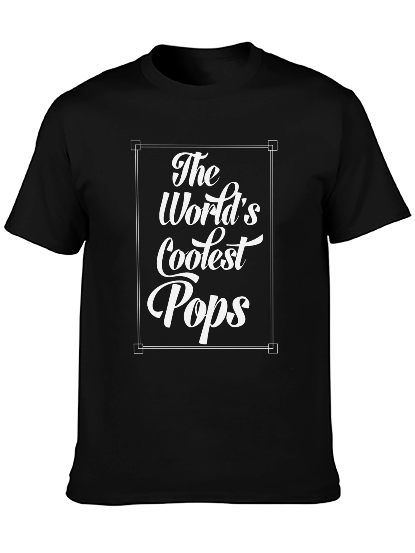 Worlds Coolest Pops Black Graphic Tee