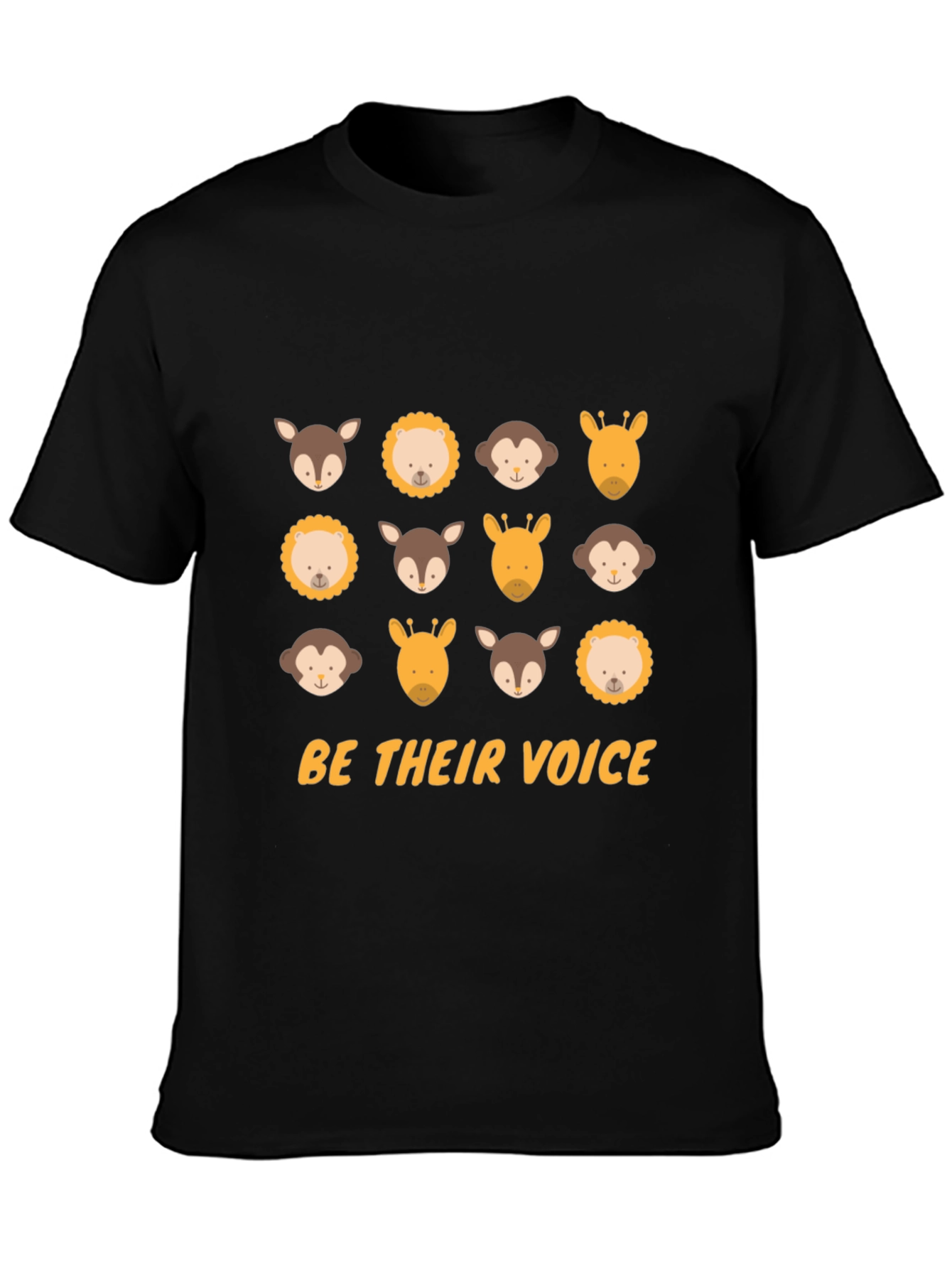 Animal Lover Tee - Be Their Voice Black T-Shirt