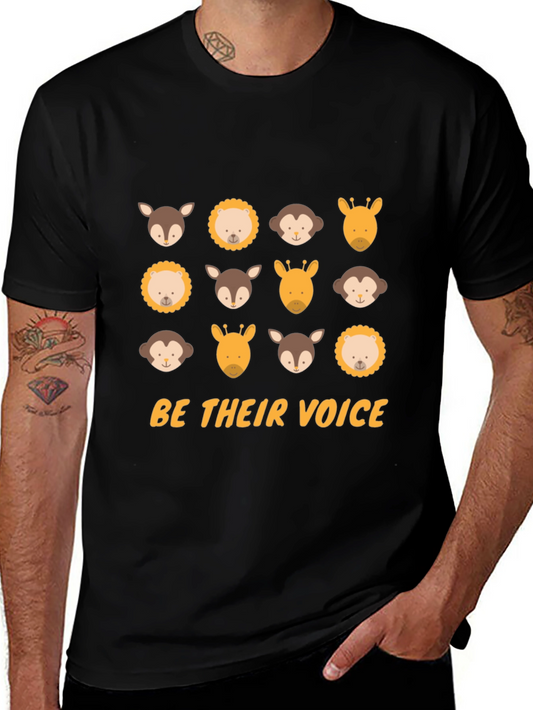 Animal Lover Tee - Be Their Voice Black T-Shirt