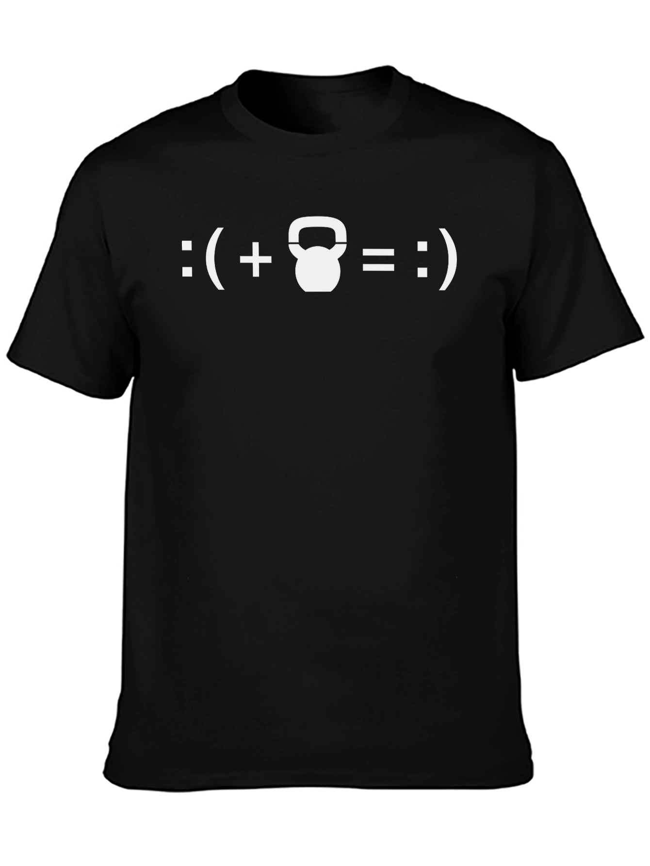 Funny Kettlebell T-Shirt - Gym Workout Happiness
