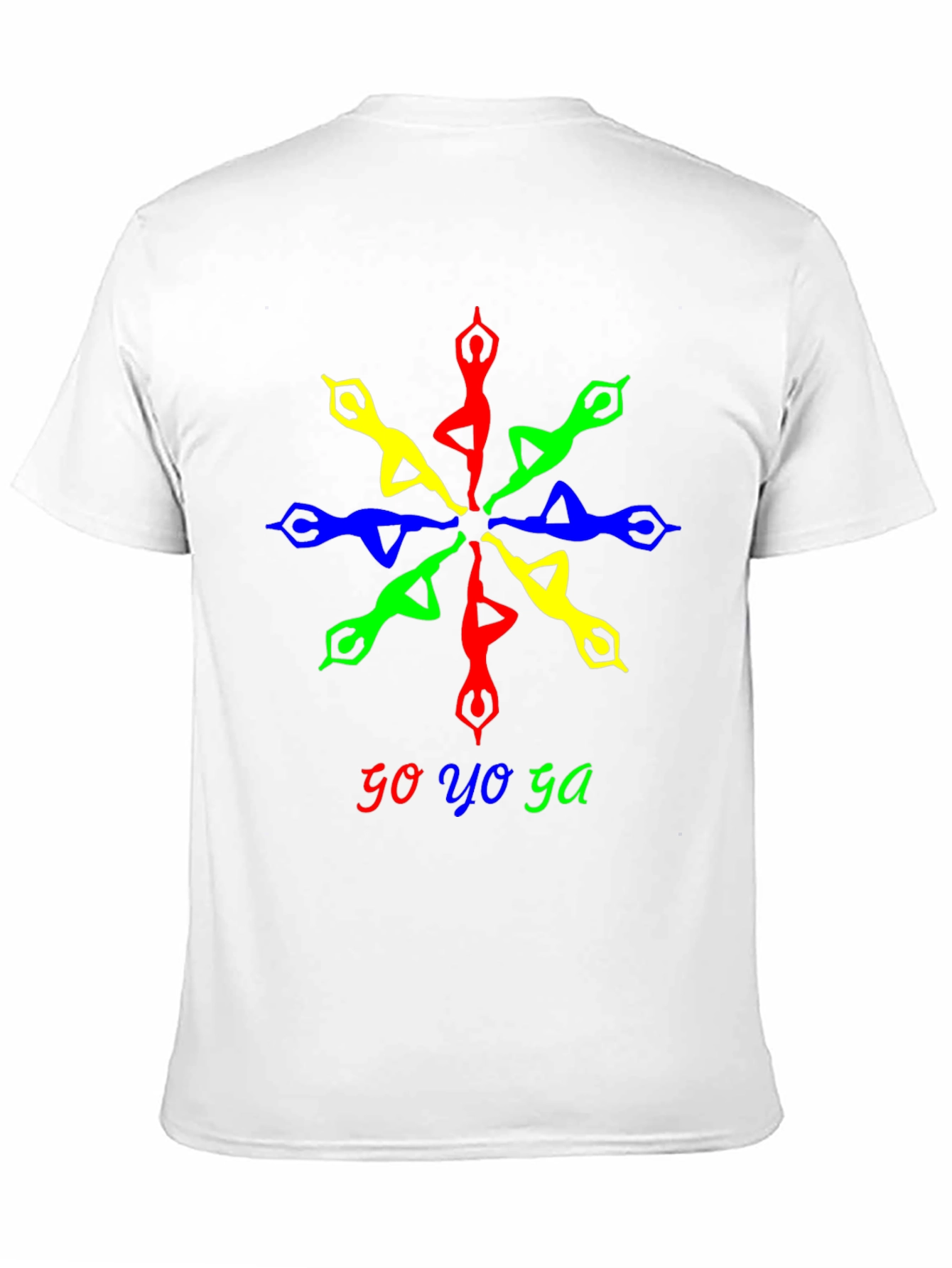 Go Yoga Mandala Graphic Tee - Black Cotton T-Shirt