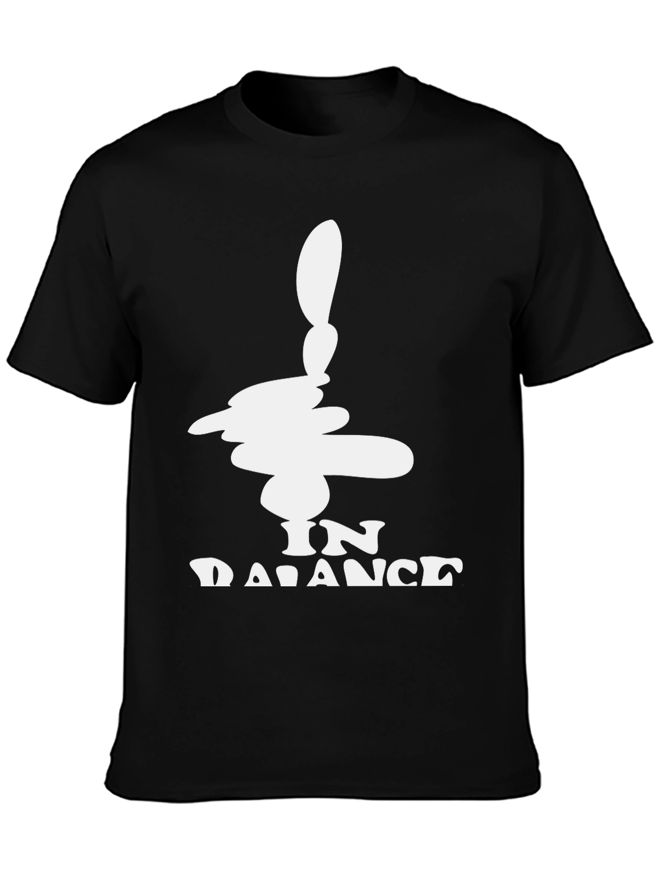 In Balance Black Graphic Tee - Mens