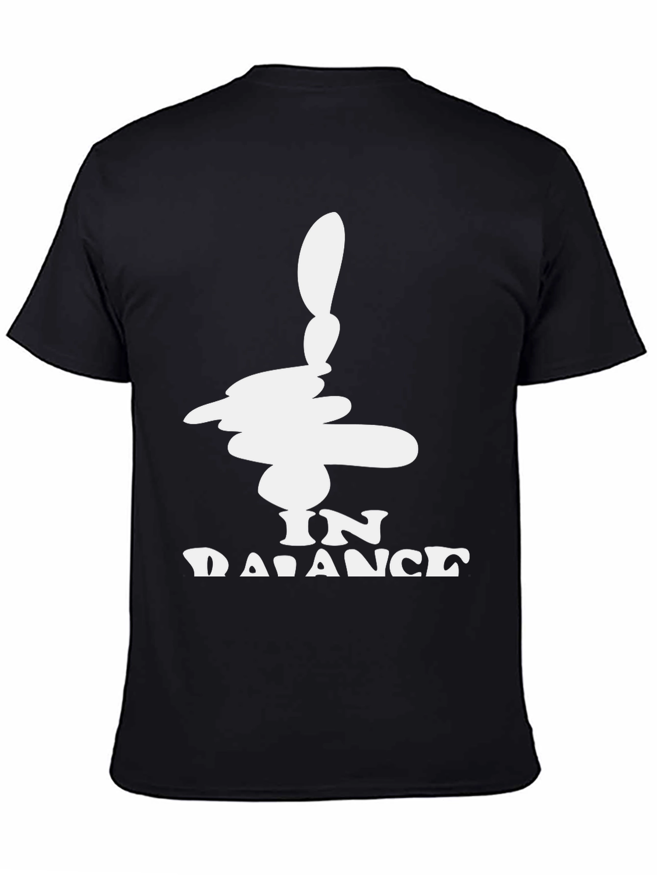In Balance Black Graphic Tee - Mens