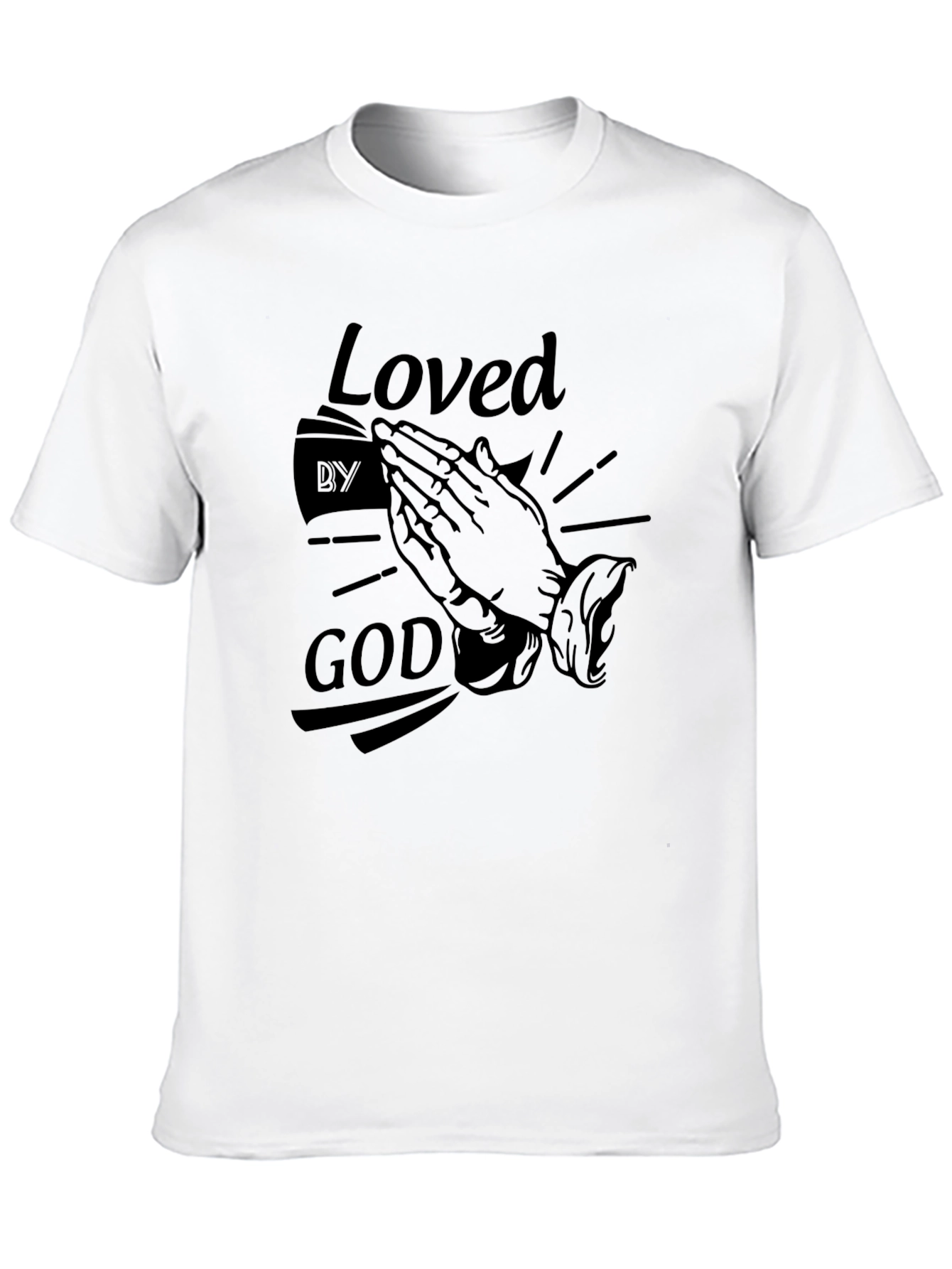 Loved by God Graphic Tee - Black T-Shirt