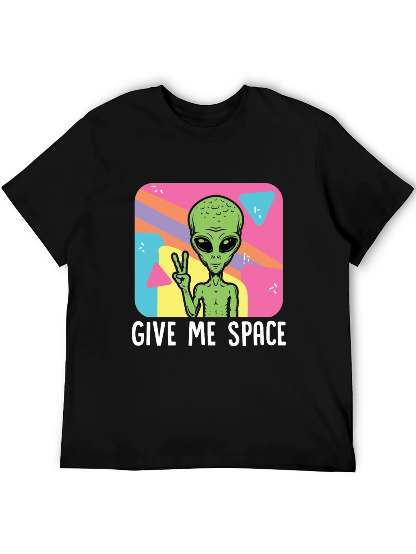 Give Me Space Alien T-Shirt - Black