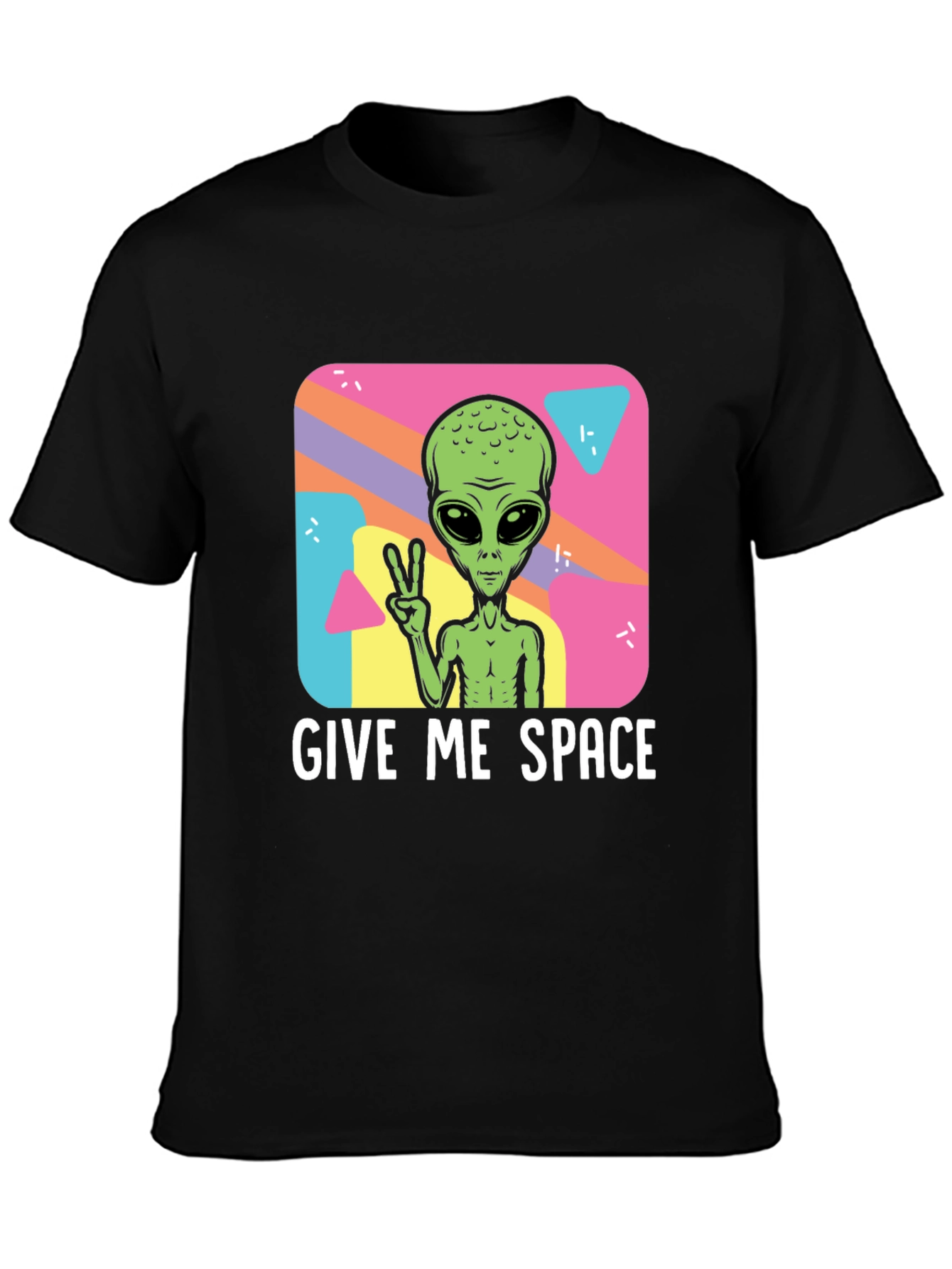 Give Me Space Alien T-Shirt - Black