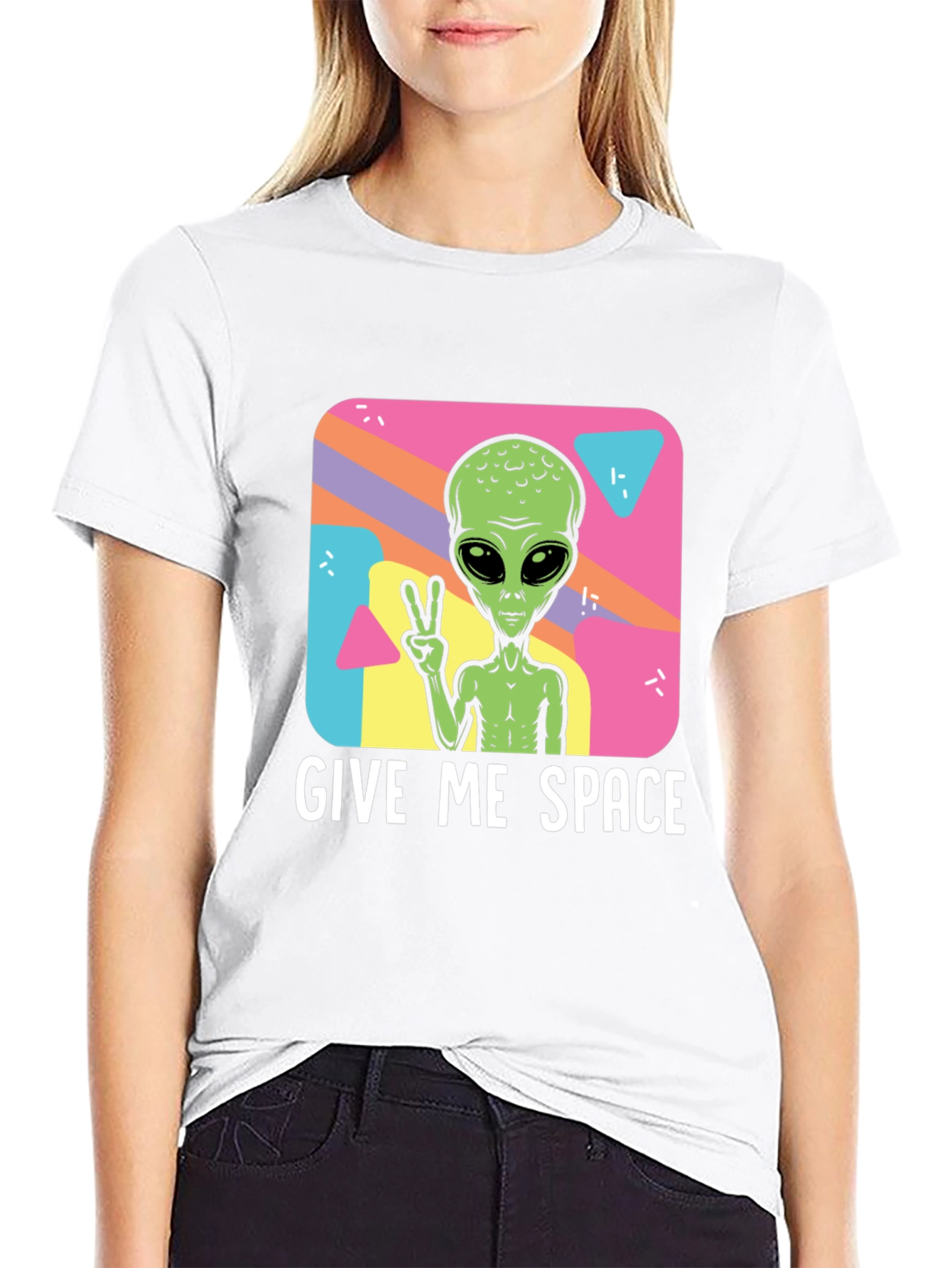 Give Me Space Alien T-Shirt - Black