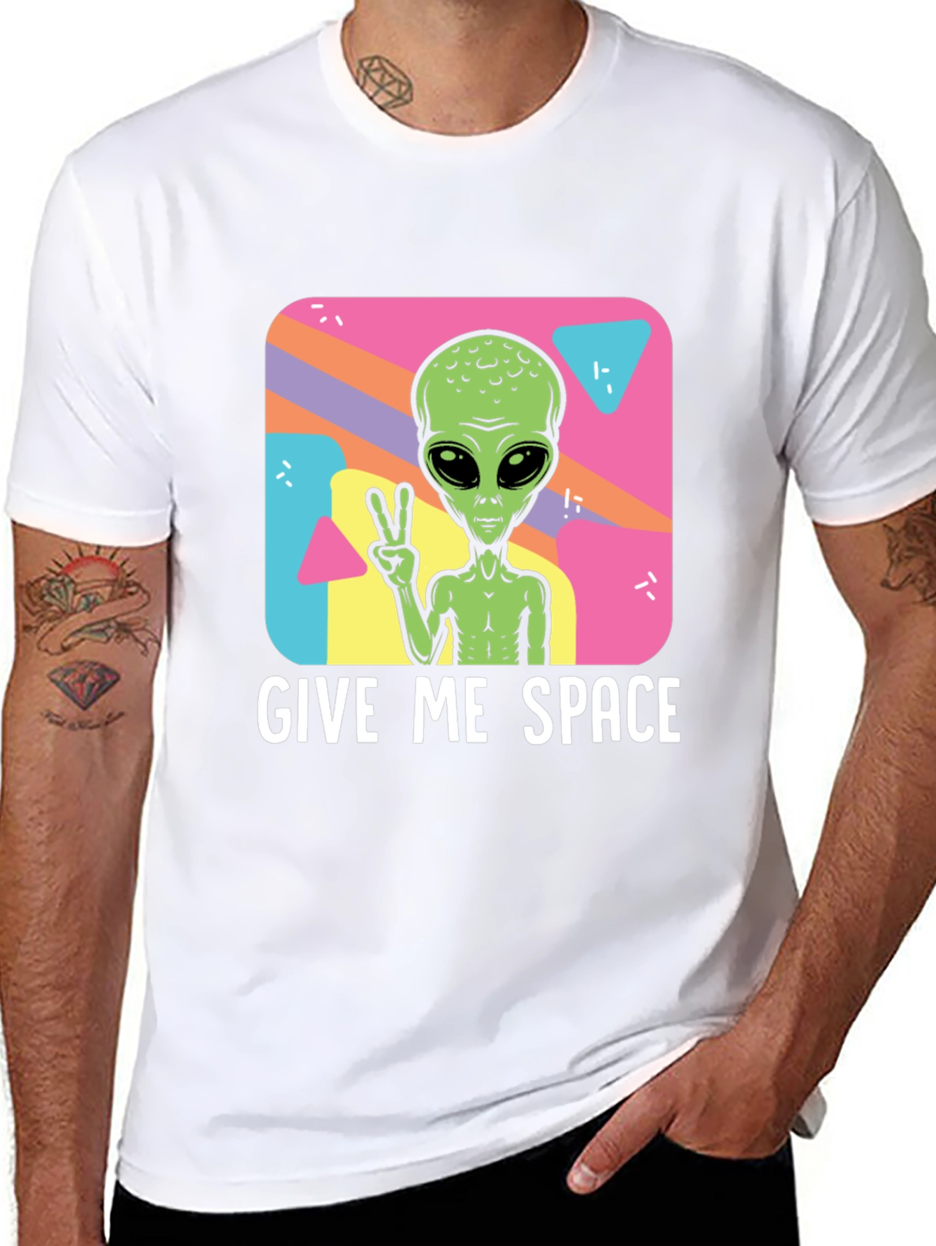 Give Me Space Alien T-Shirt - Black