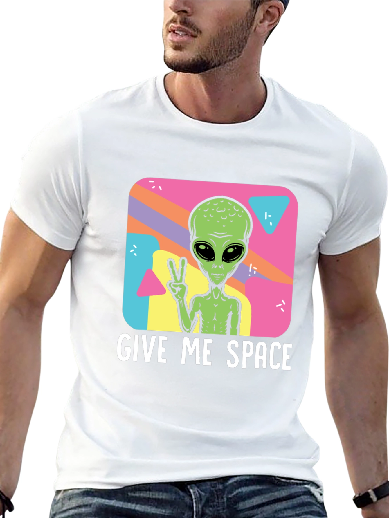 Give Me Space Alien T-Shirt - Black