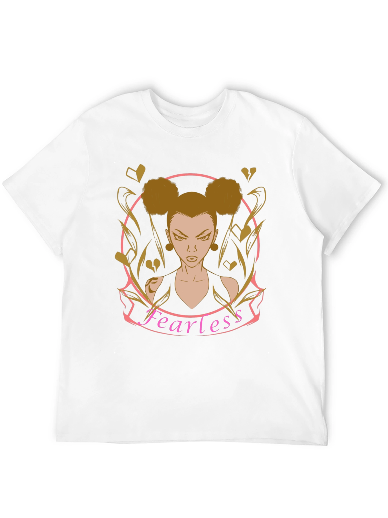Fearless Graphic T-Shirt - Edgy Cartoon Style