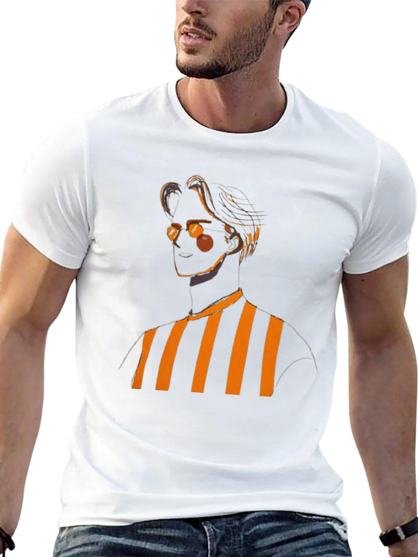 Striped Graphic Tee - Stylish Casual Wear
