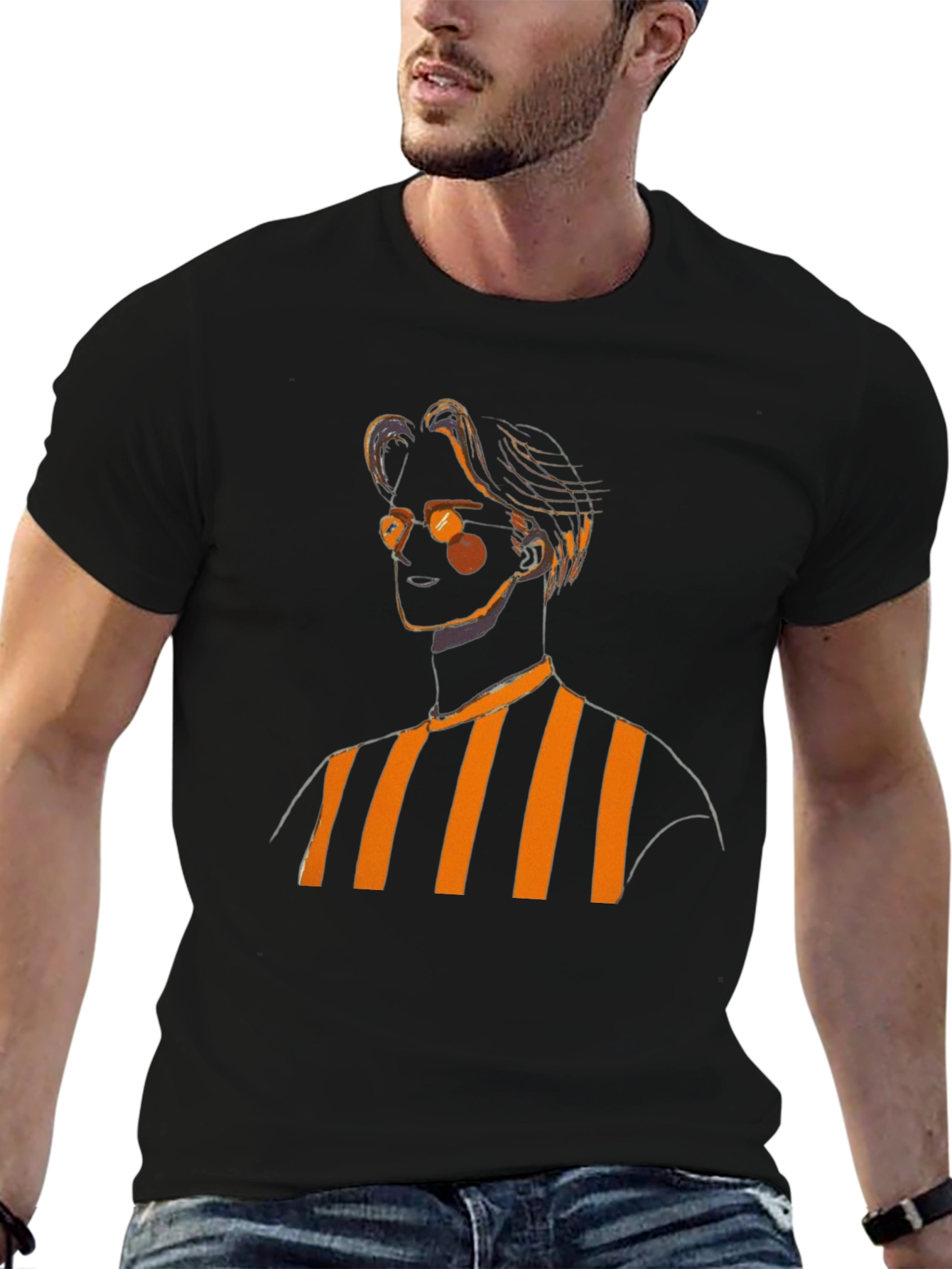 Striped Graphic Tee - Stylish Casual Wear