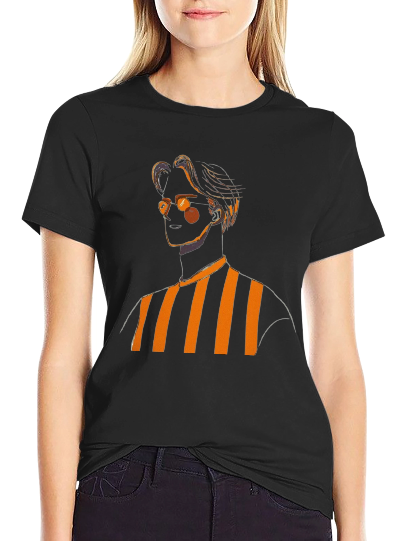 Striped Graphic Tee - Stylish Casual Wear