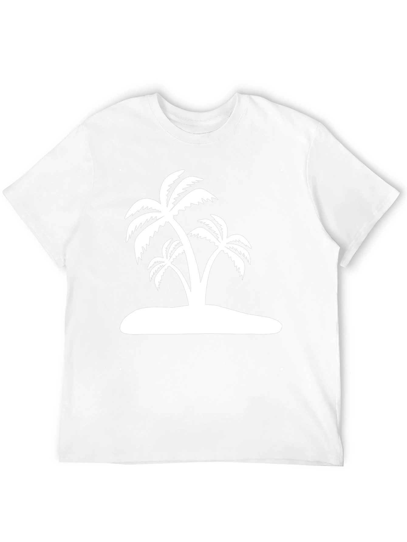 Island Palm Tree Graphic Tee - Black