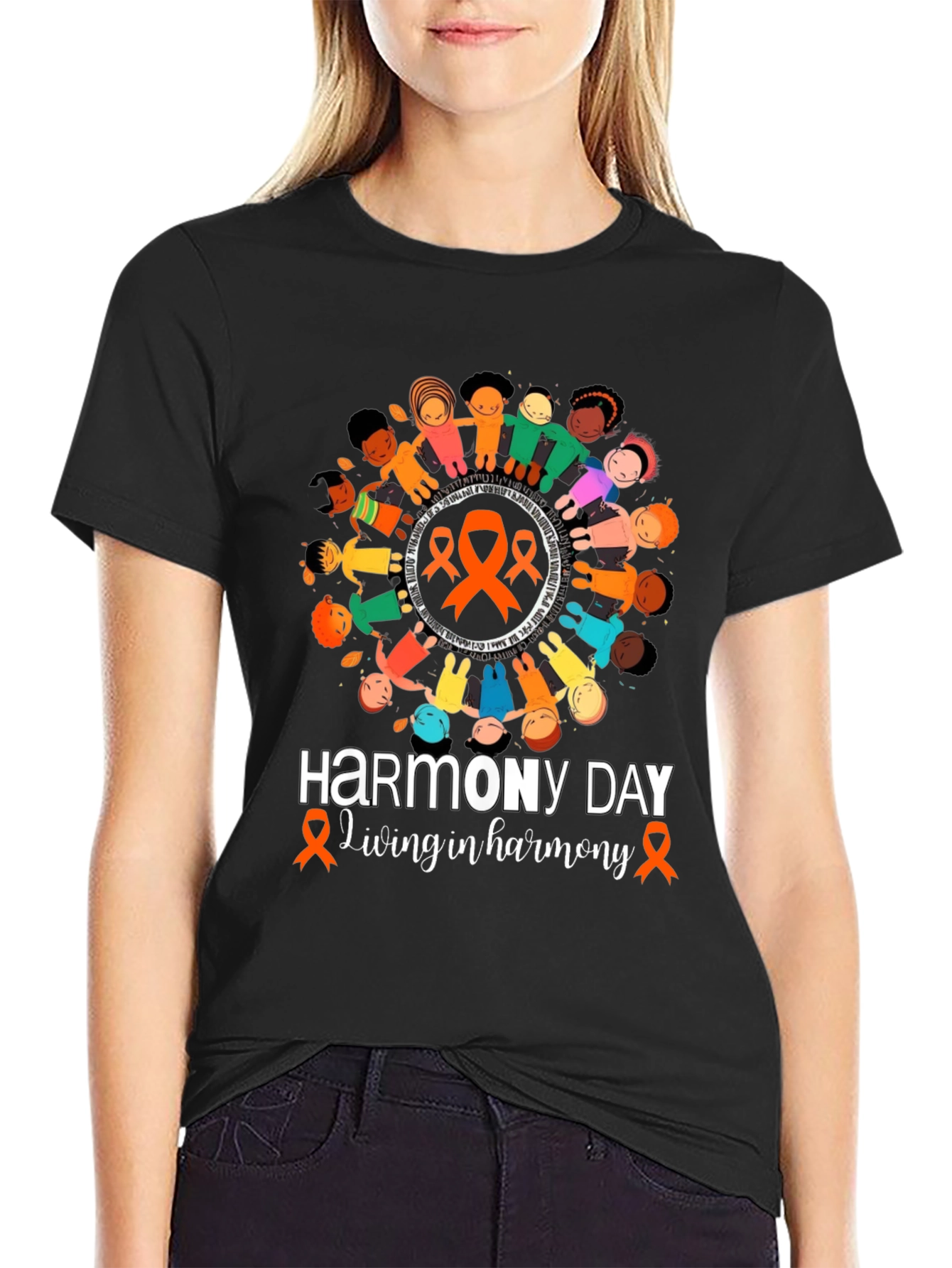 Harmony Day T-Shirt: Living In Harmony Graphic Tee