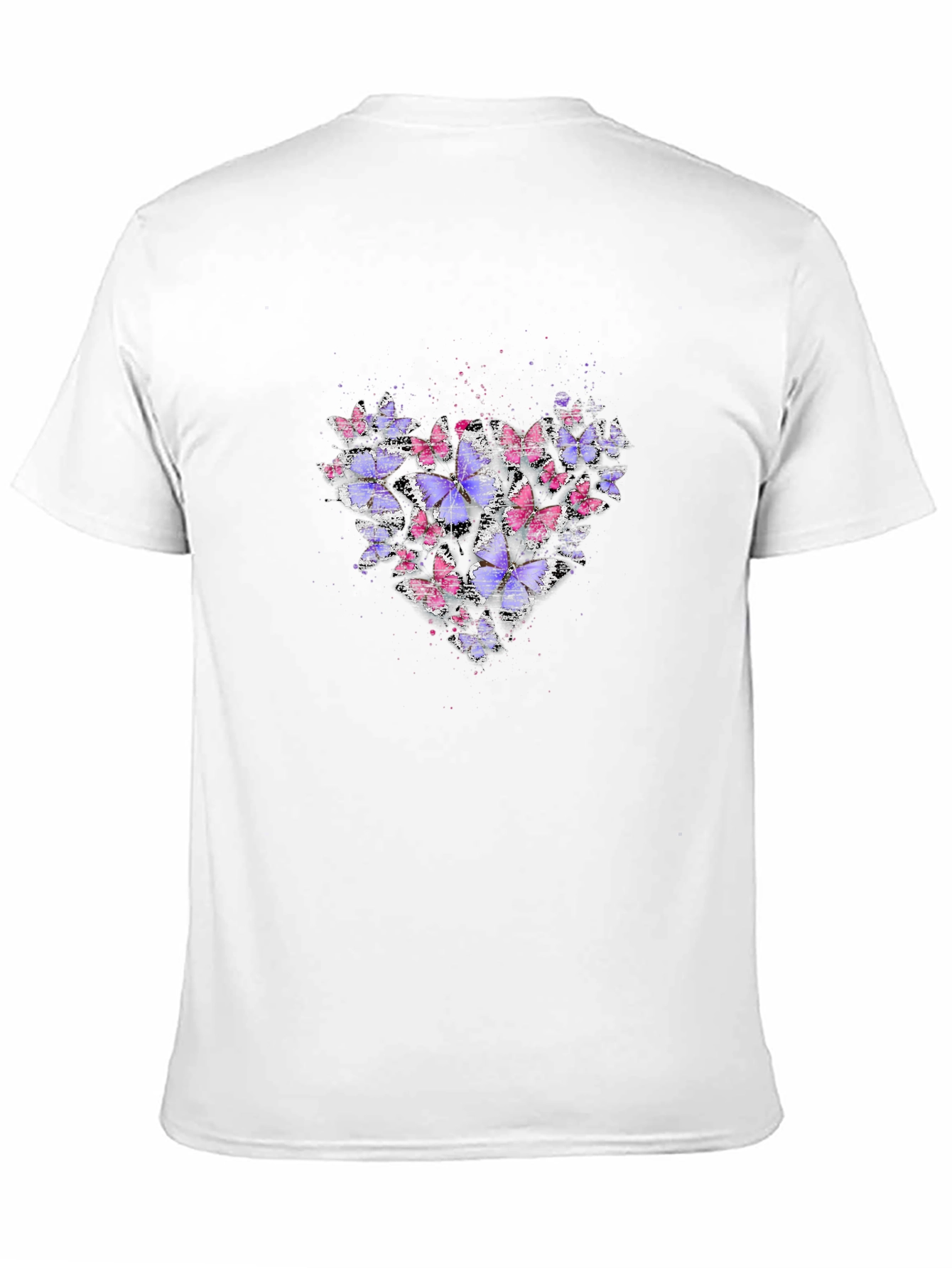 Butterfly Heart Graphic Tee - Stylish Black Shirt
