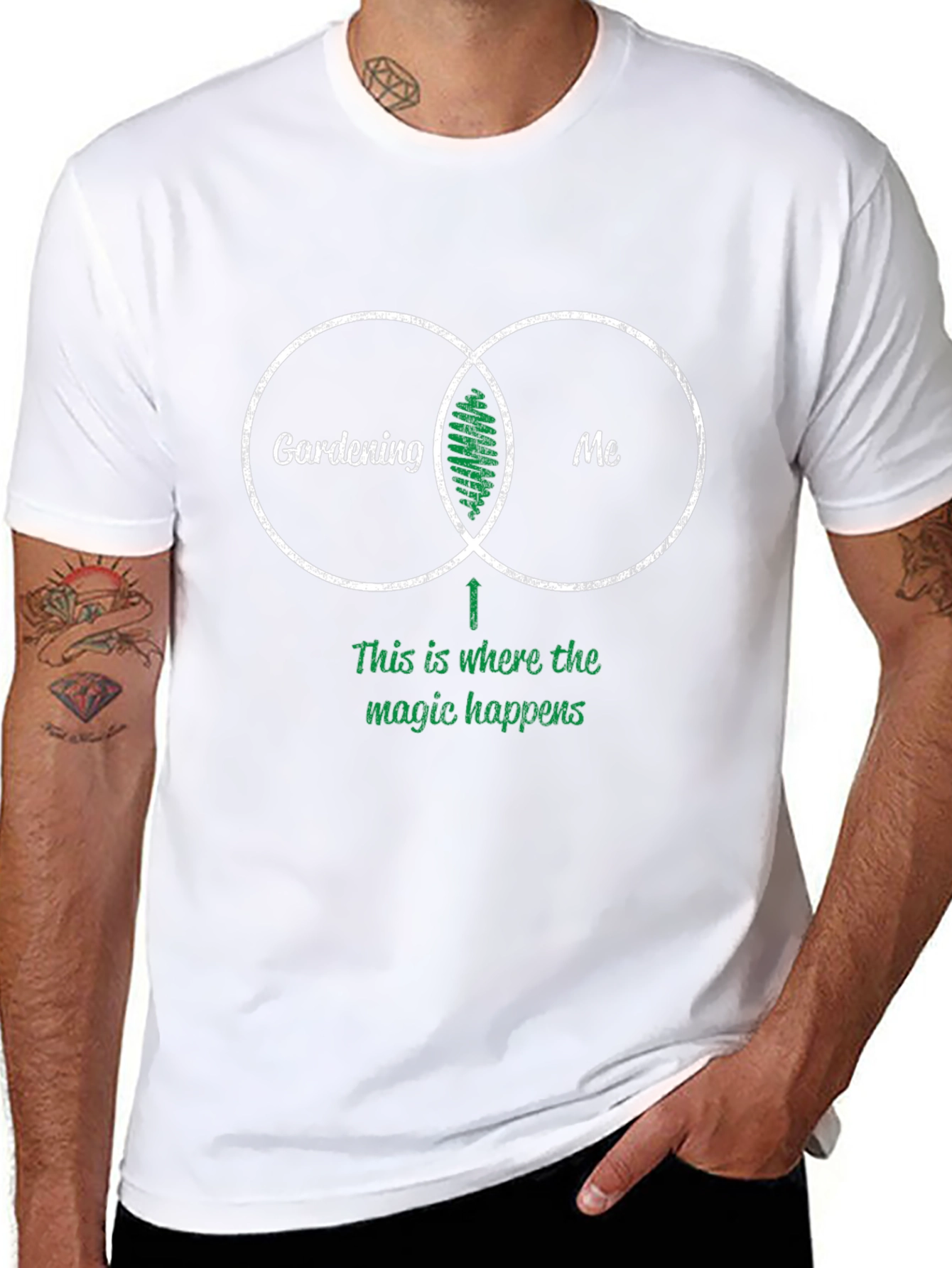 Gardening and Me T-Shirt - Magic Happens Here