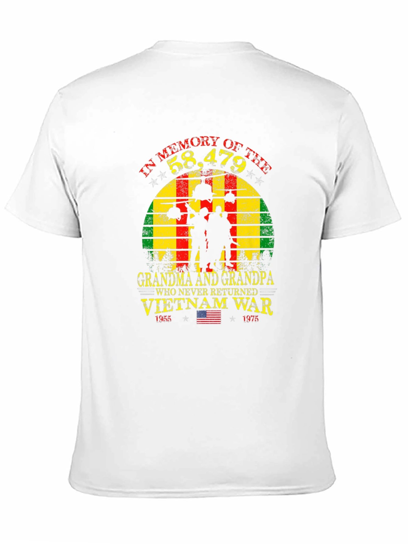 Vietnam War Memorial T-Shirt Grandpa Grandma