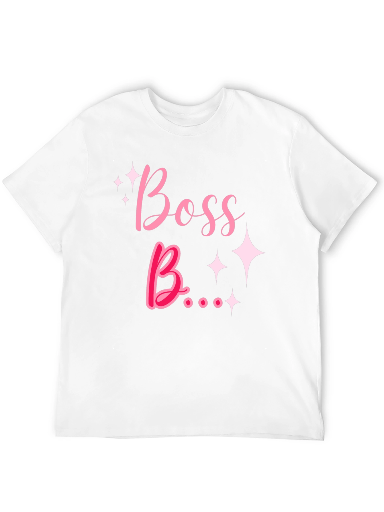 Boss B T-Shirt - Black Tee with Pink Graphic
